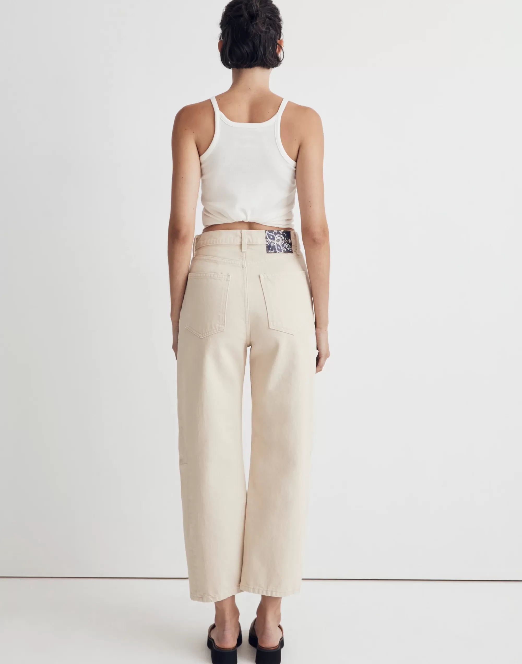 Madewell Wide-Leg Jeans>Lasso Jeans Tan Overdye