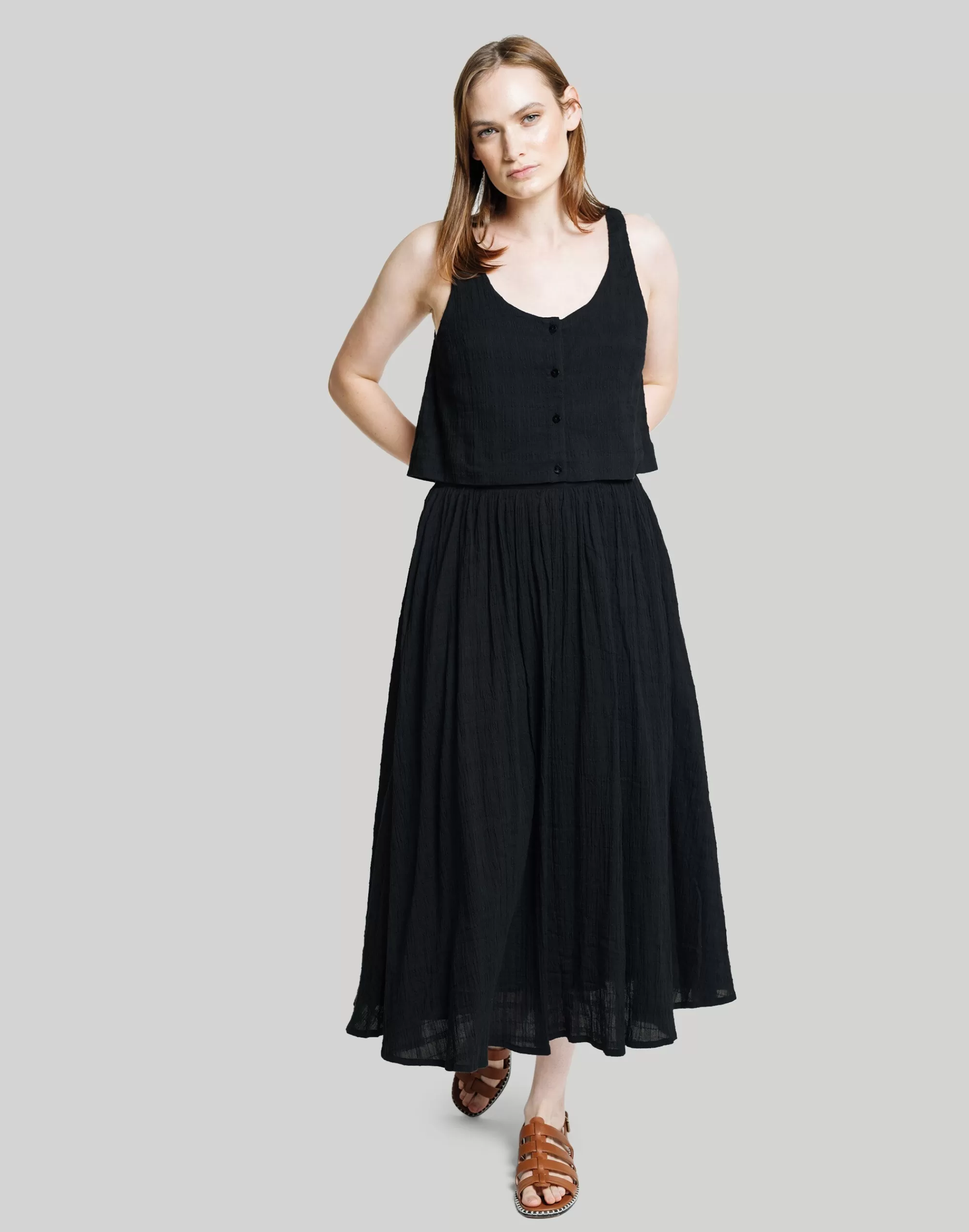 Madewell Skirts>Laude The Label Full Midi Skirt Black