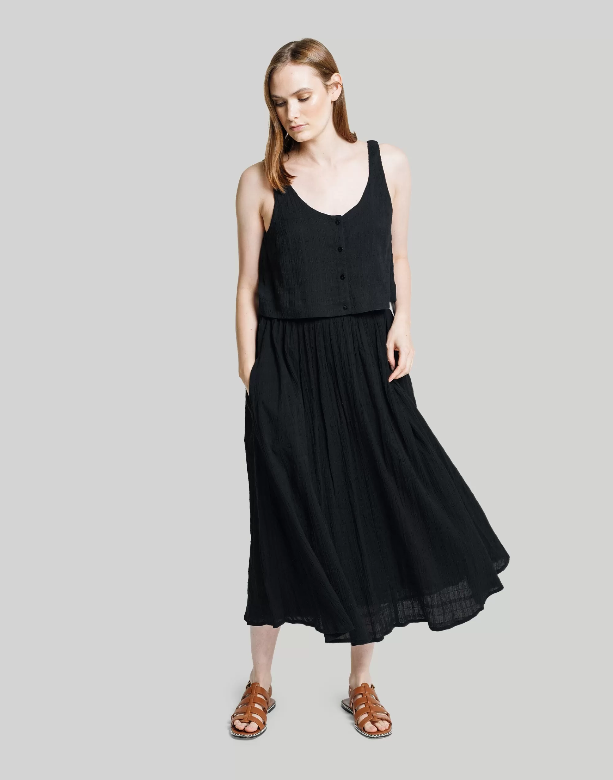 Madewell Skirts>Laude The Label Full Midi Skirt Black