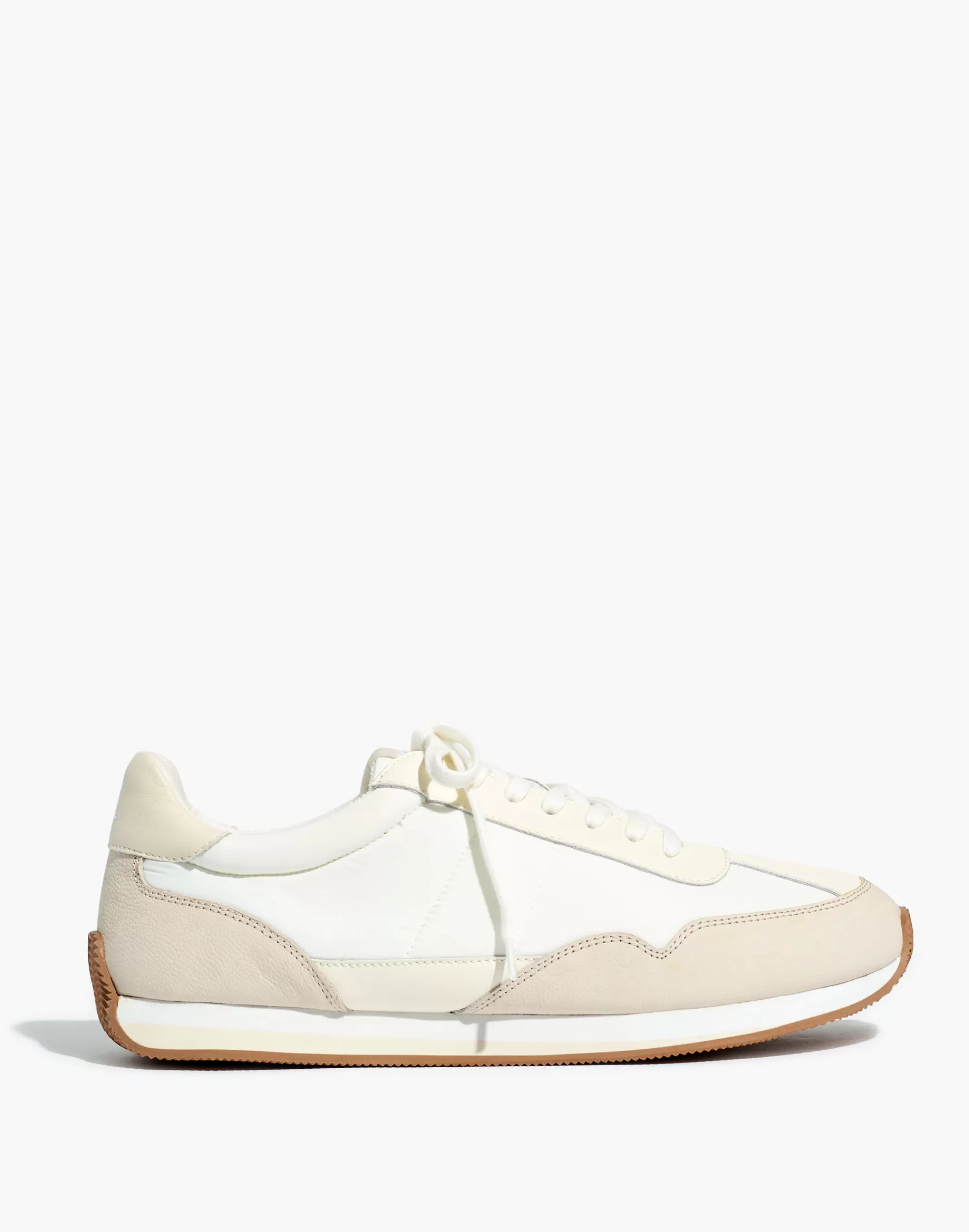 Madewell Sneakers>League Leather And Nylon Sneakers Cloud Linen Multi