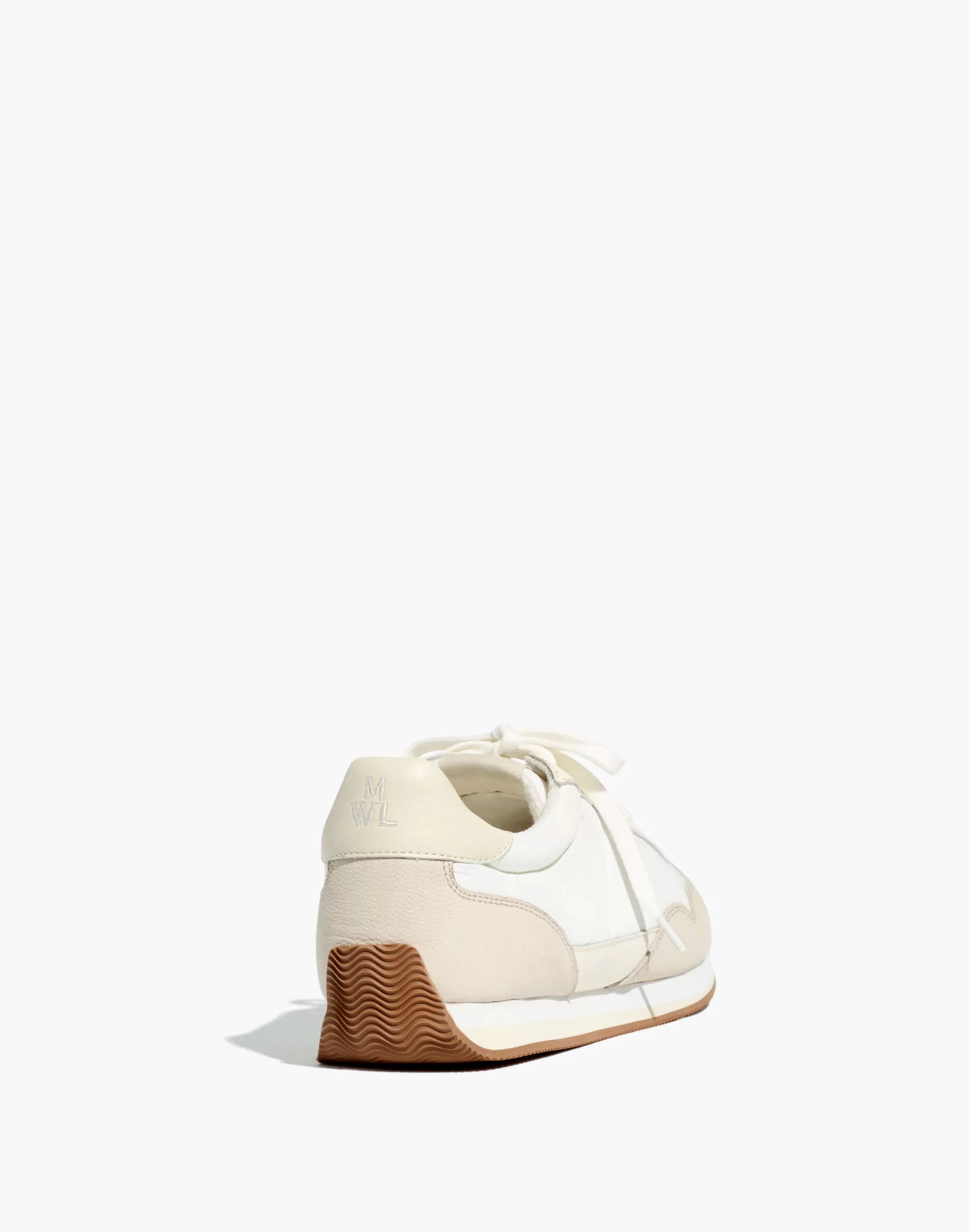 Madewell Sneakers>League Leather And Nylon Sneakers Cloud Linen Multi