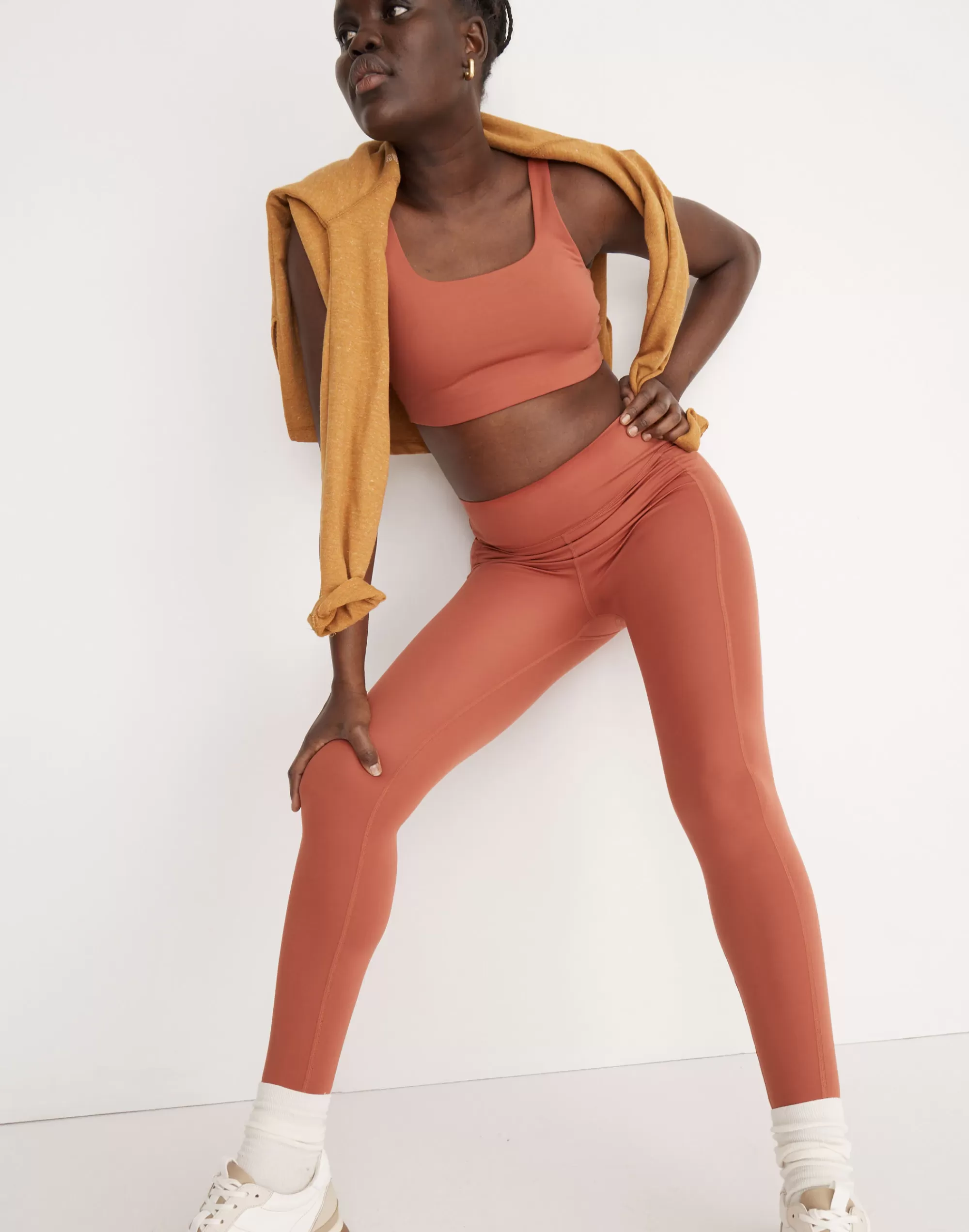 Madewell Activewear>Leggings Weathered Brick