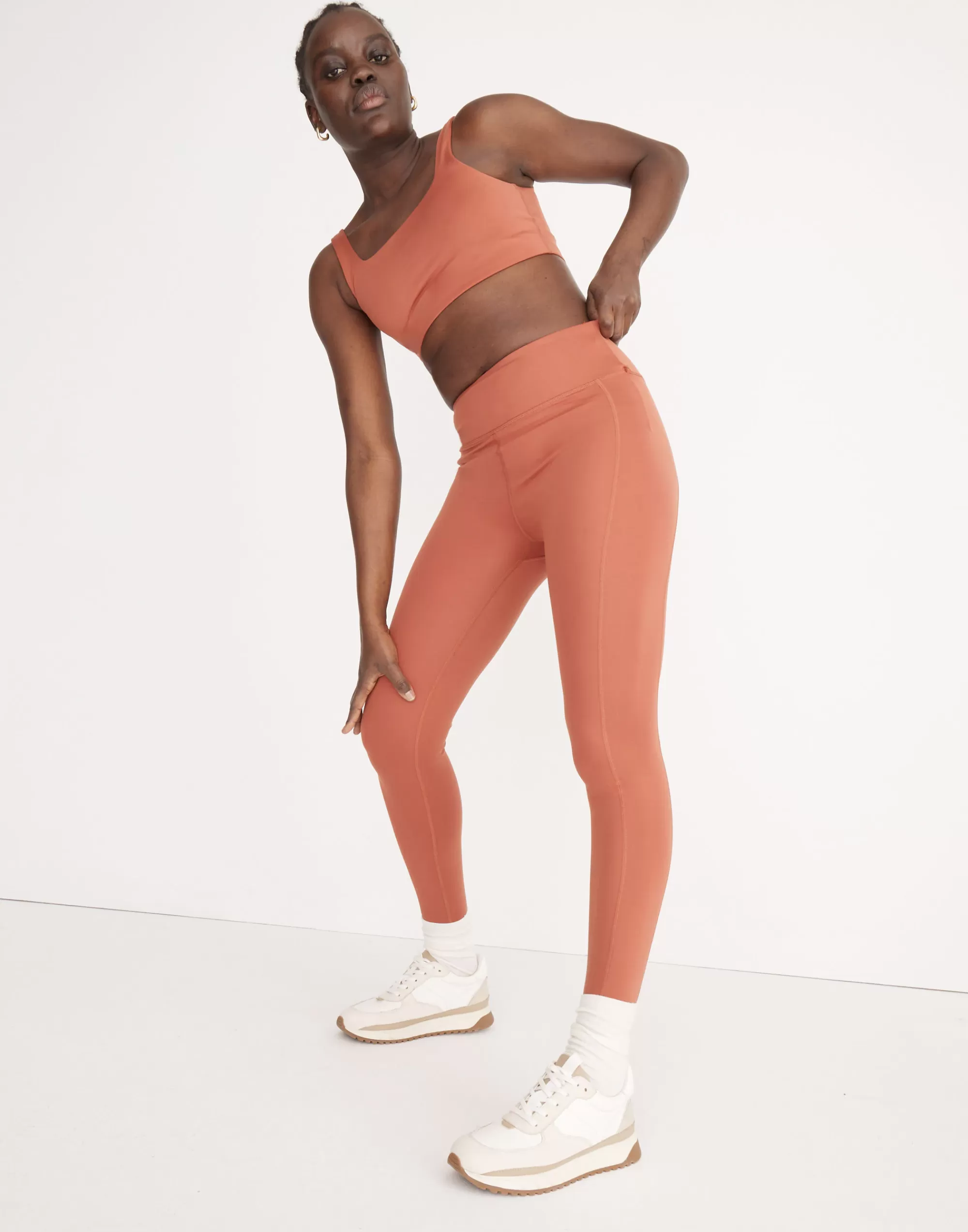 Madewell Activewear>Leggings Weathered Brick