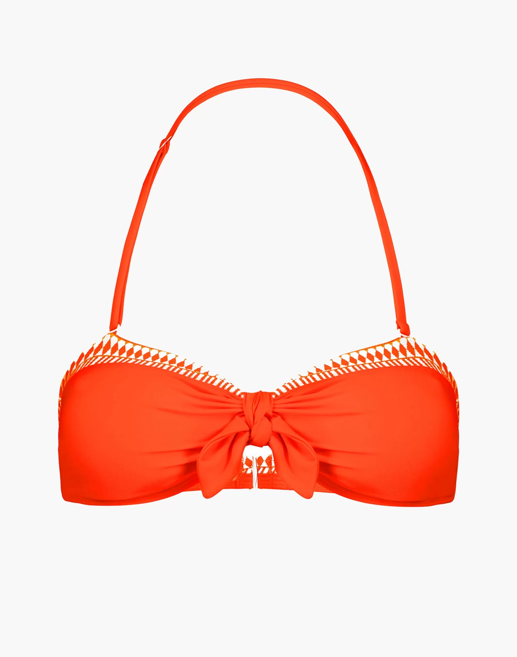 Madewell Swim>Lena Bandeau Top Orange