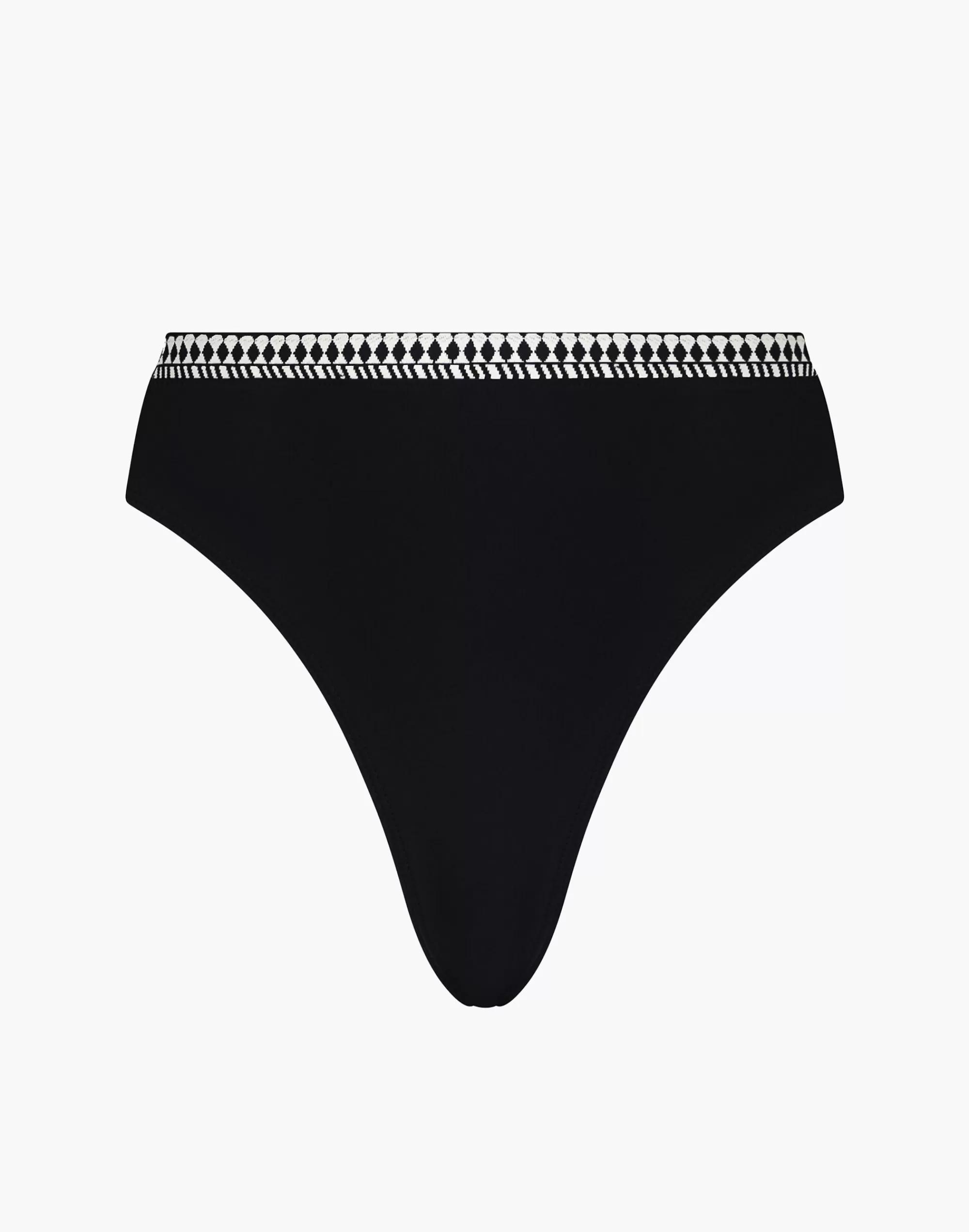 Madewell Swim>Lena High Leg Bikini Bottom Black