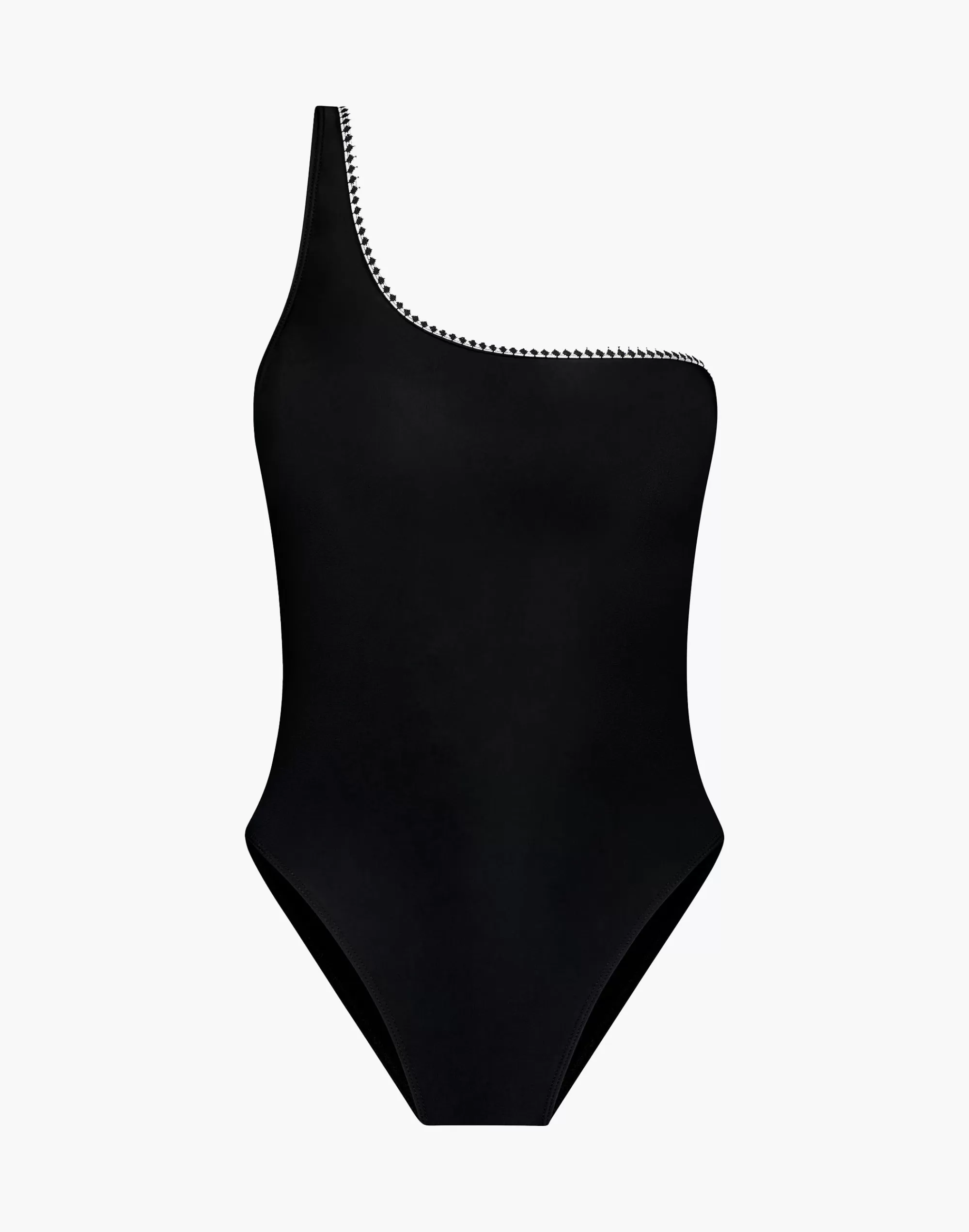 Madewell Swim>Lena One Shoulder One Piece Black