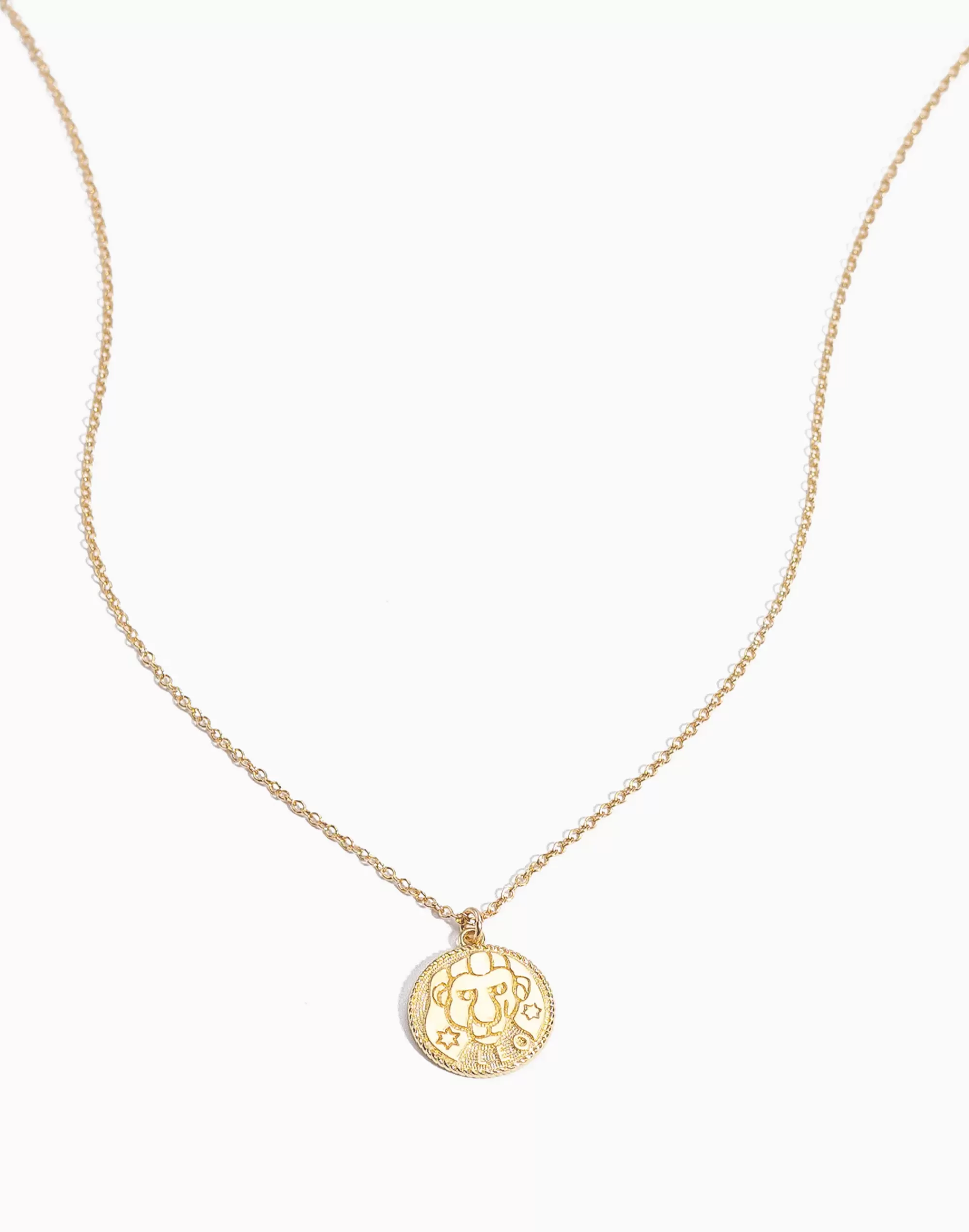 Madewell Necklaces>Leo Zodiac Necklace Gold