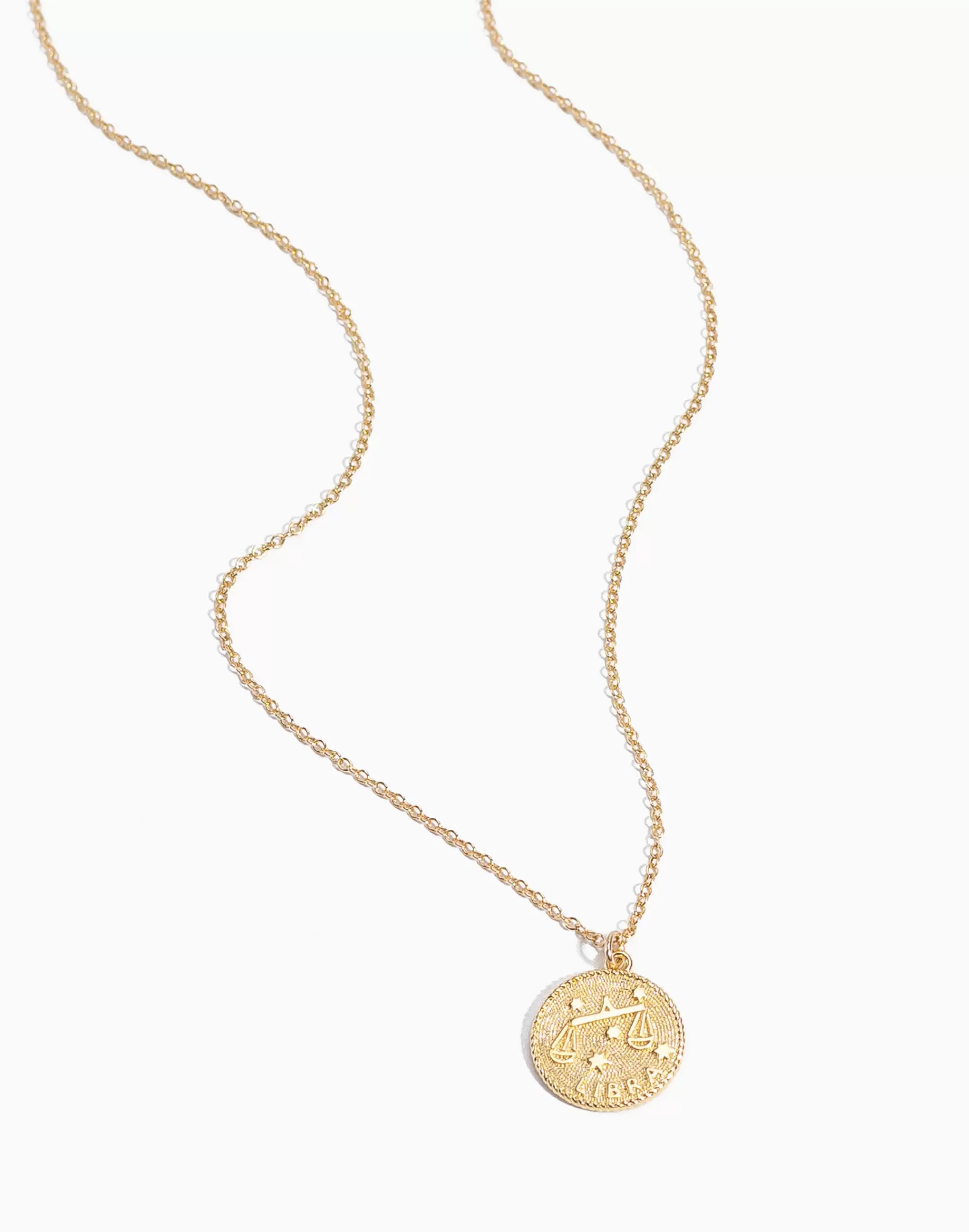 Madewell Necklaces>Libra Zodiac Necklace Gold