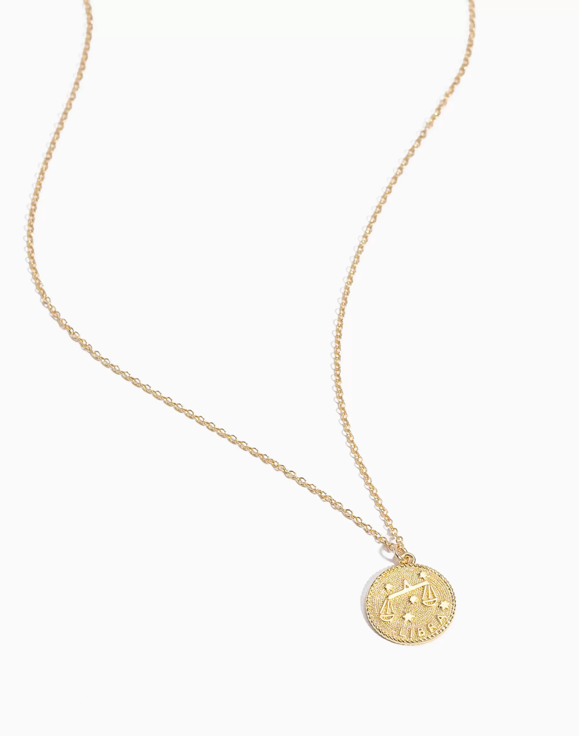 Madewell Necklaces>Libra Zodiac Necklace Gold