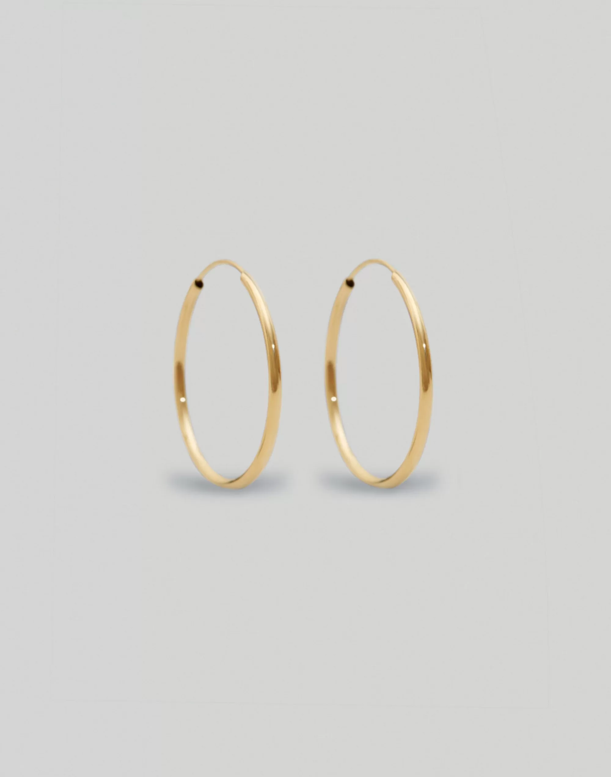 Madewell Earrings>Lightweight Hoop Earrings - Large Gold