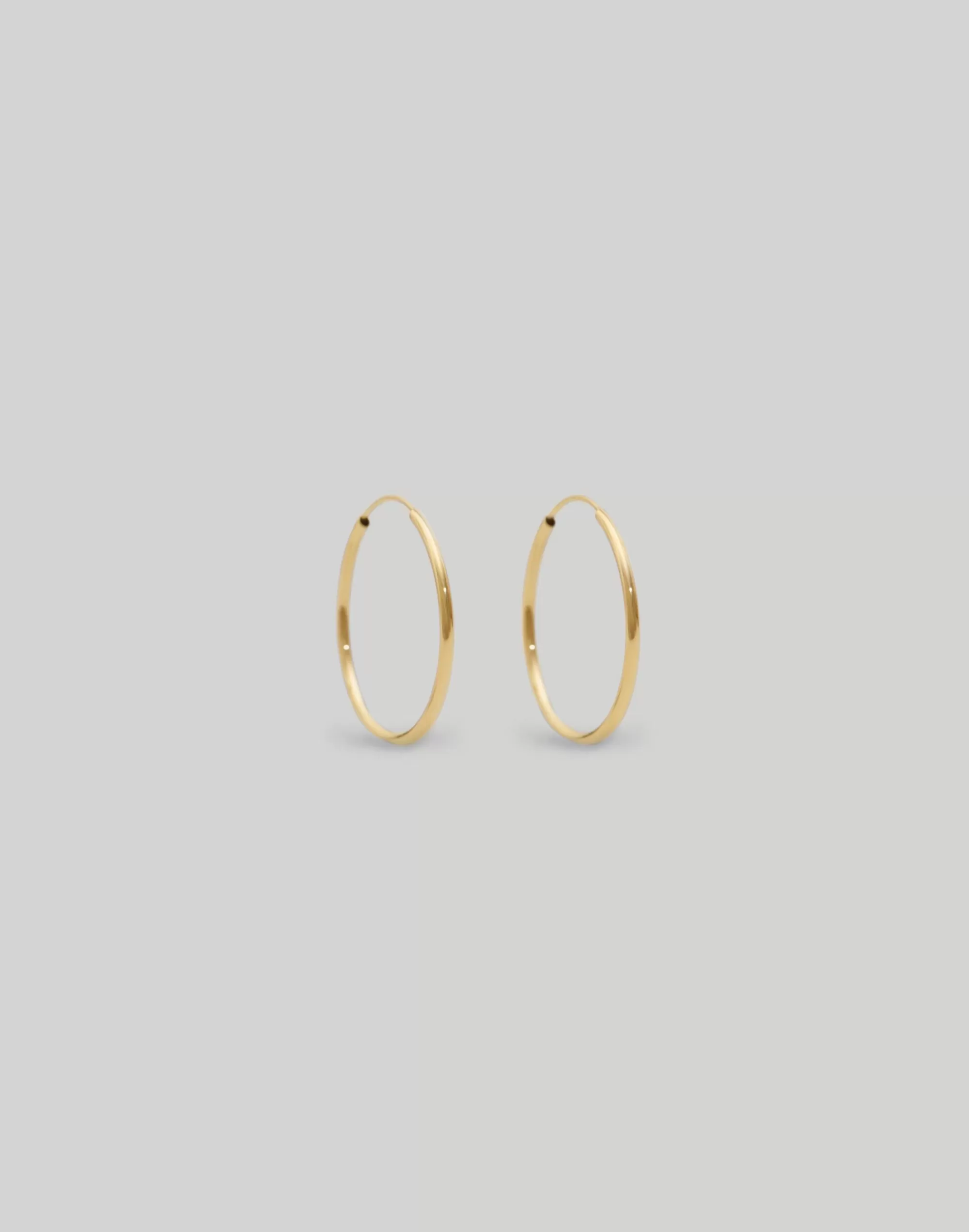 Madewell Earrings>Lightweight Hoop Earrings - Small Gold