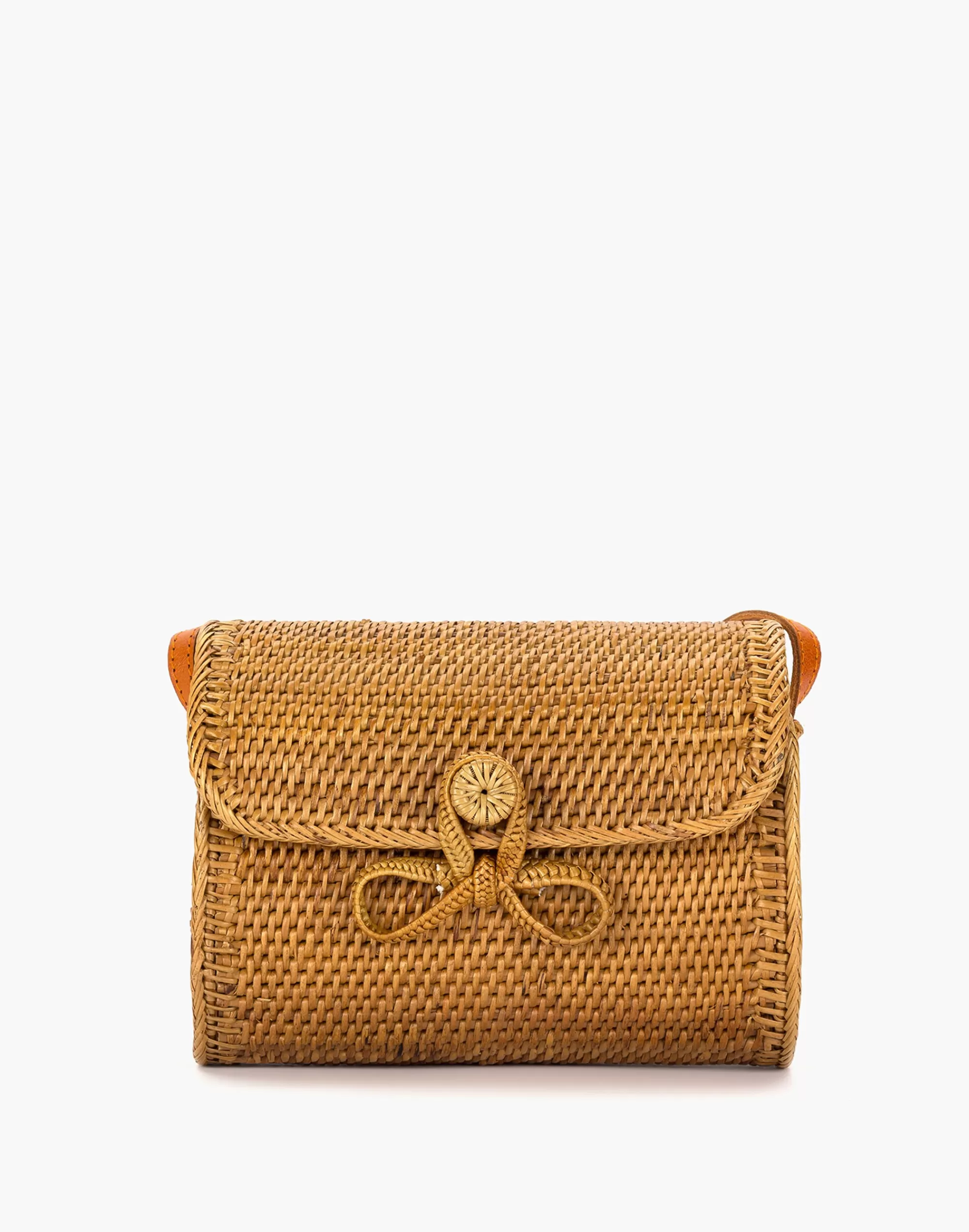 Madewell Crossbody Bags>Lily Rattan Crossbody Bag Natural