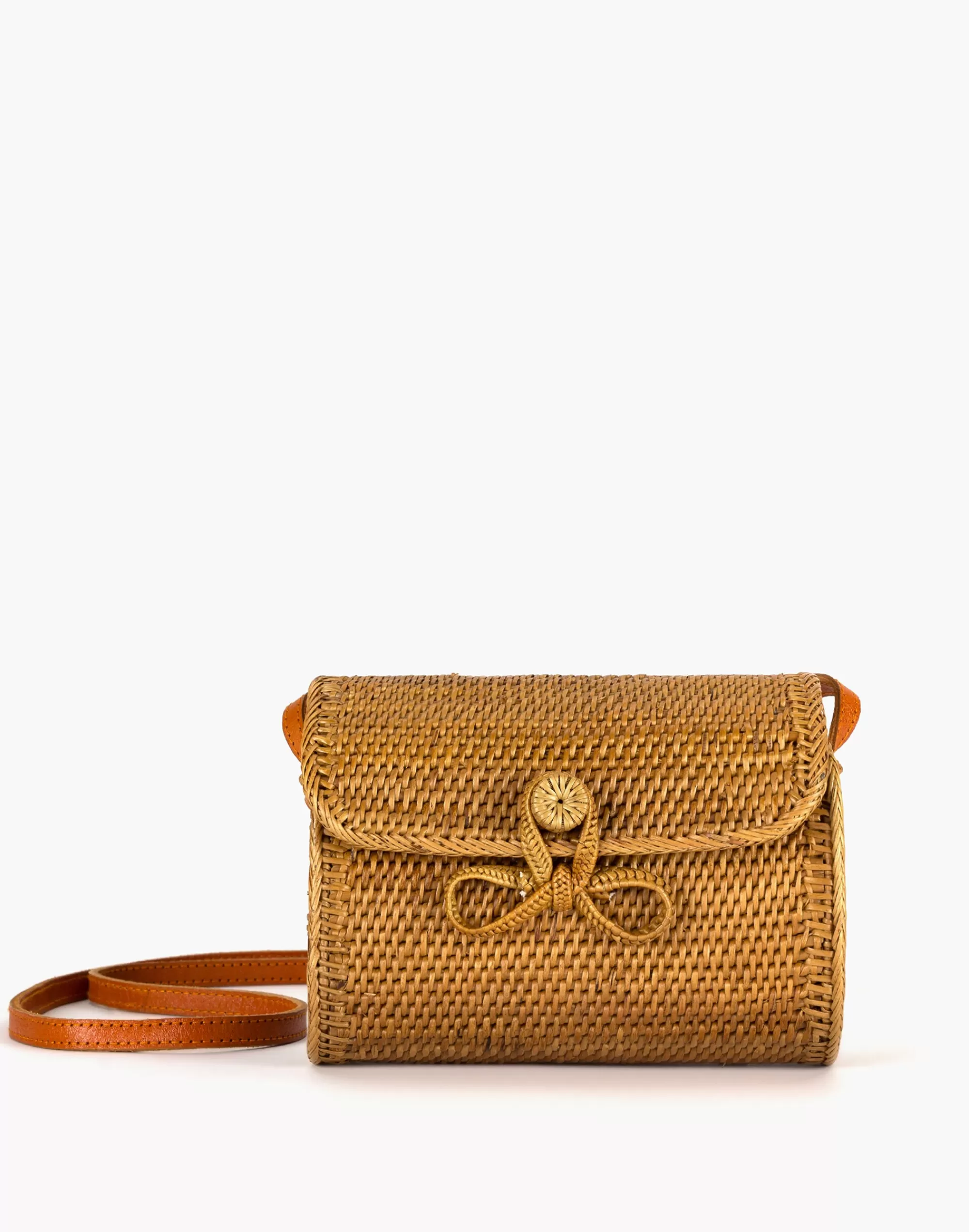 Madewell Crossbody Bags>Lily Rattan Crossbody Bag Natural