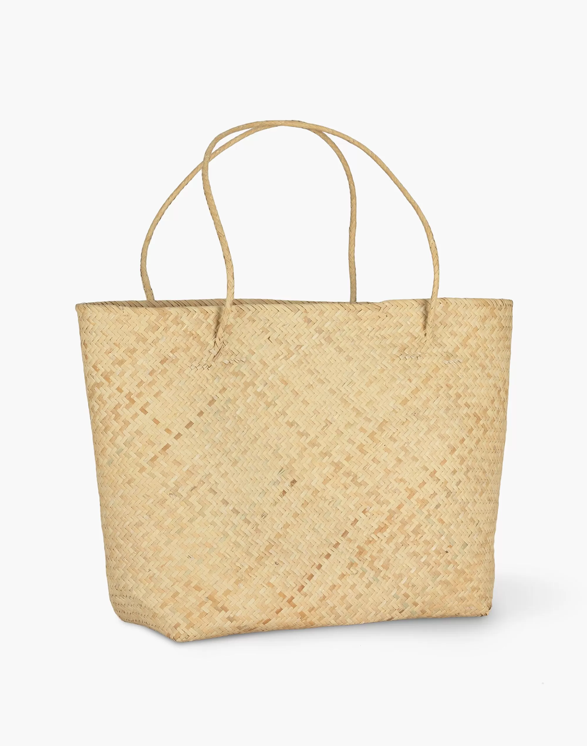 Madewell Totes>Lola Rattan Tote Bag Natural