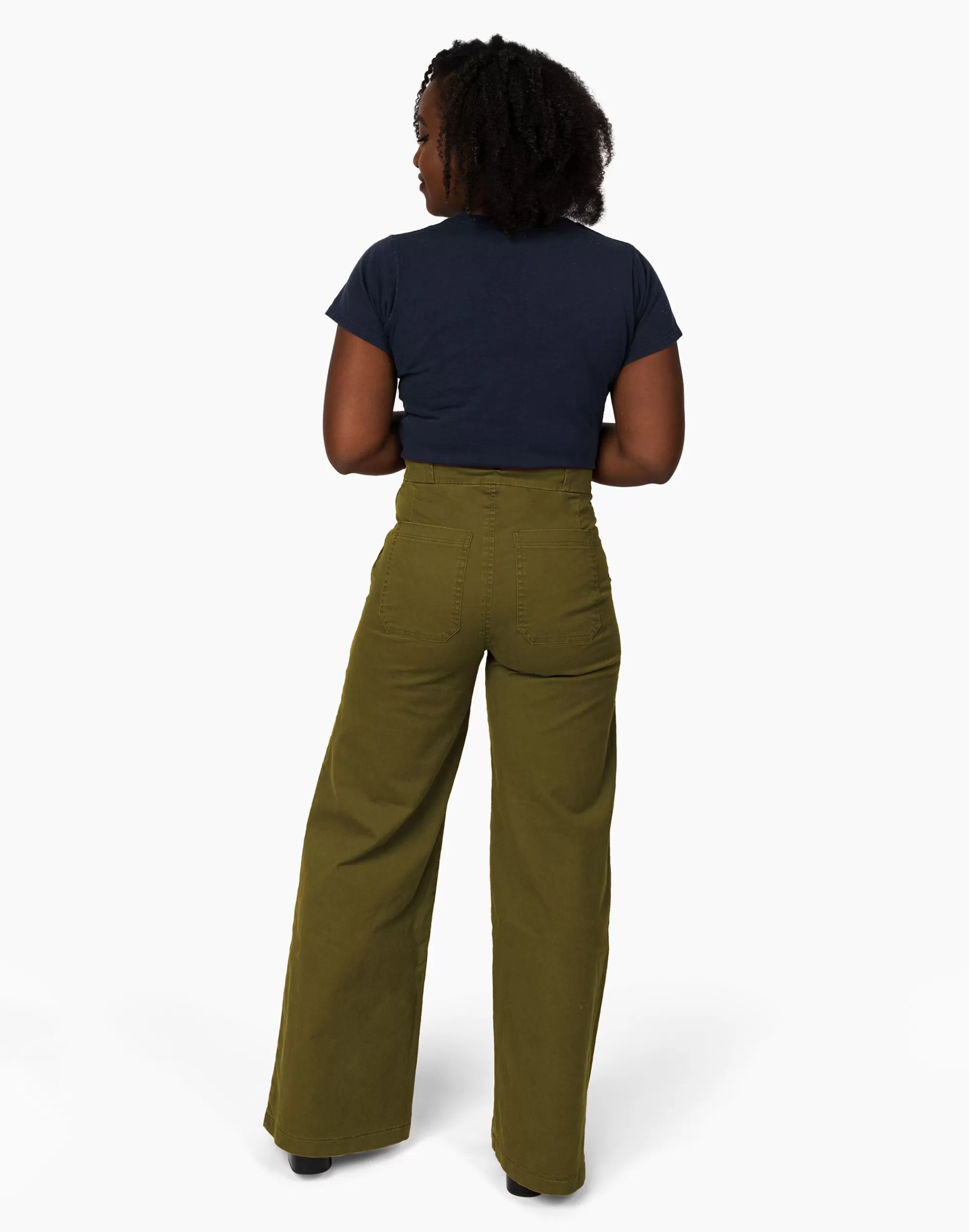 Madewell Pants>Loup Long Sabrina Pants Moss