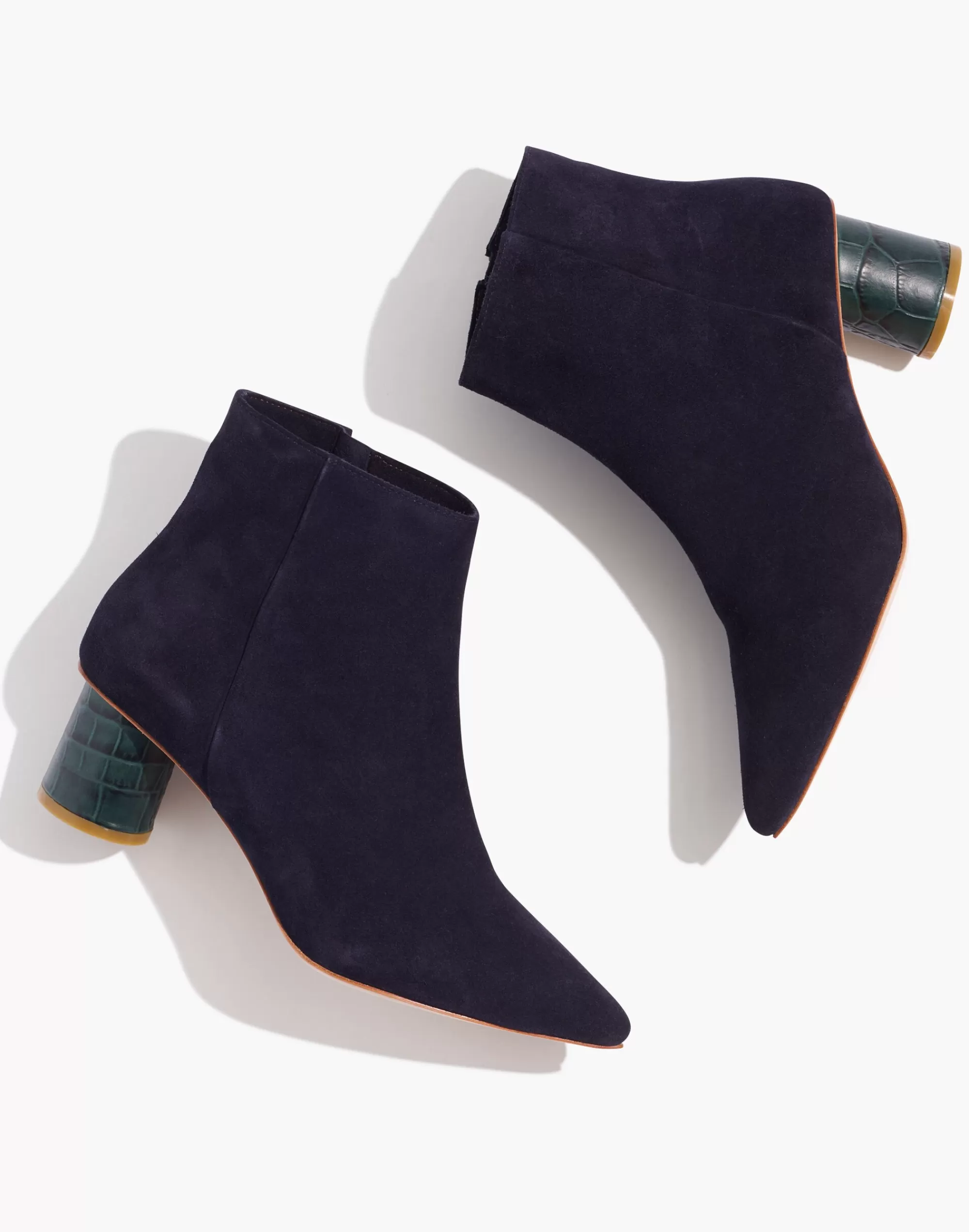 Madewell Boots>Ma'Am Shoes Suede Shirley Ankle Boots Midnight