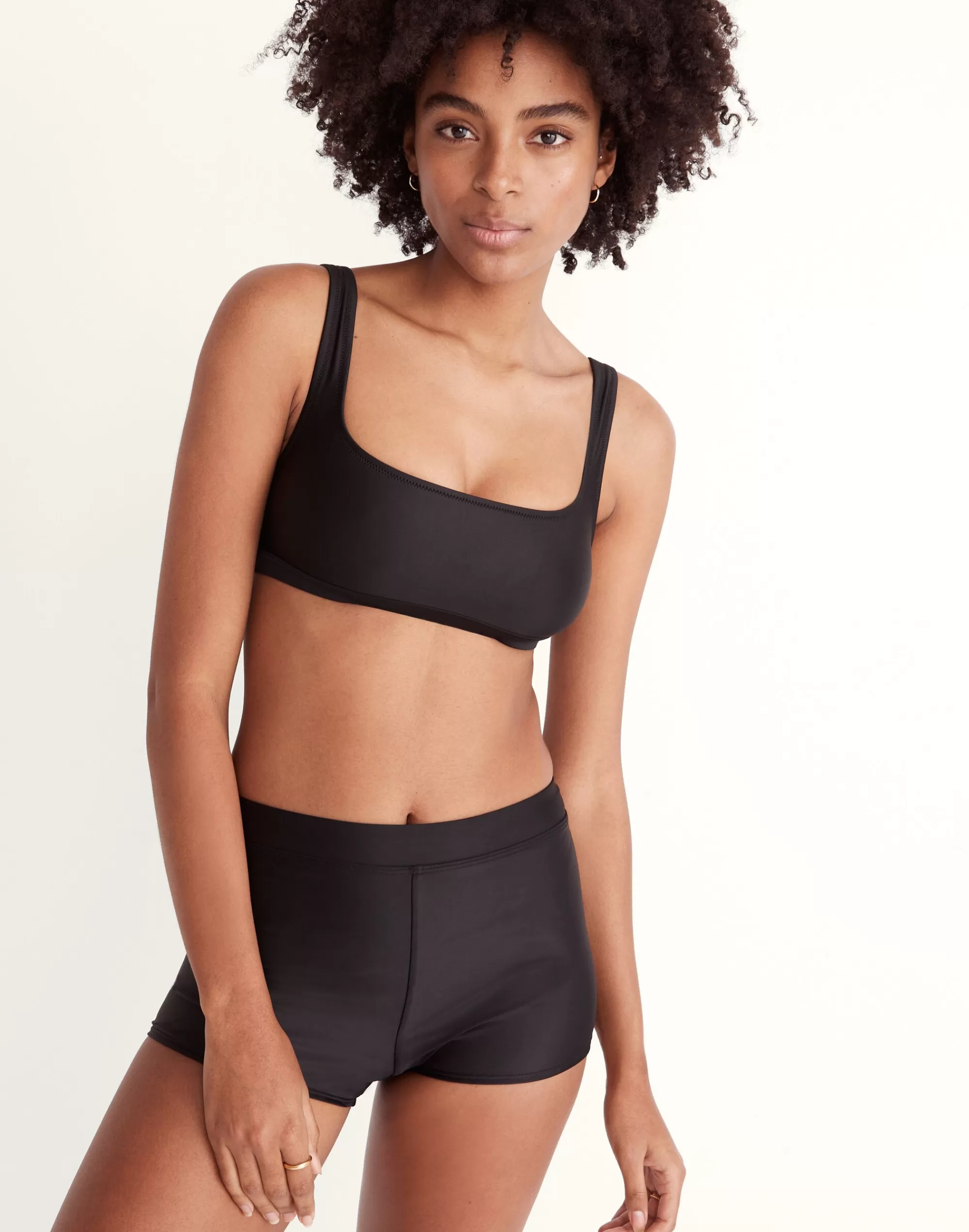 Madewell Swim> Second Wave Balconette Bikini Top True Black