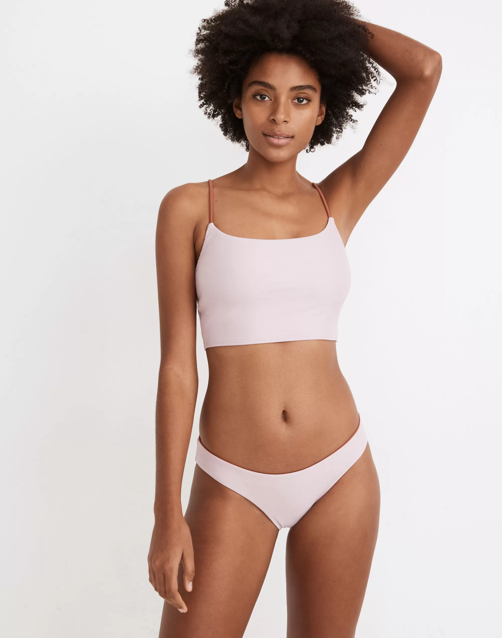 Madewell Swim> Second Wave Reversible Classic Bikini Bottom Classic Lilac