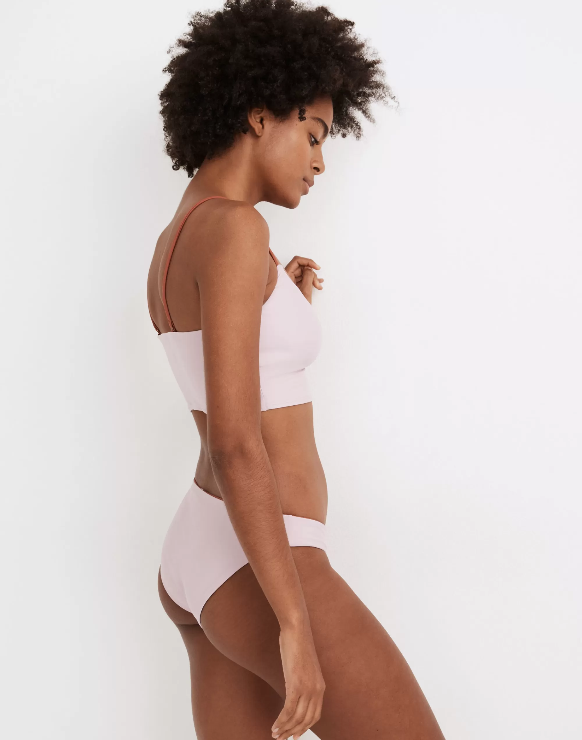 Madewell Swim> Second Wave Reversible Classic Bikini Bottom Classic Lilac