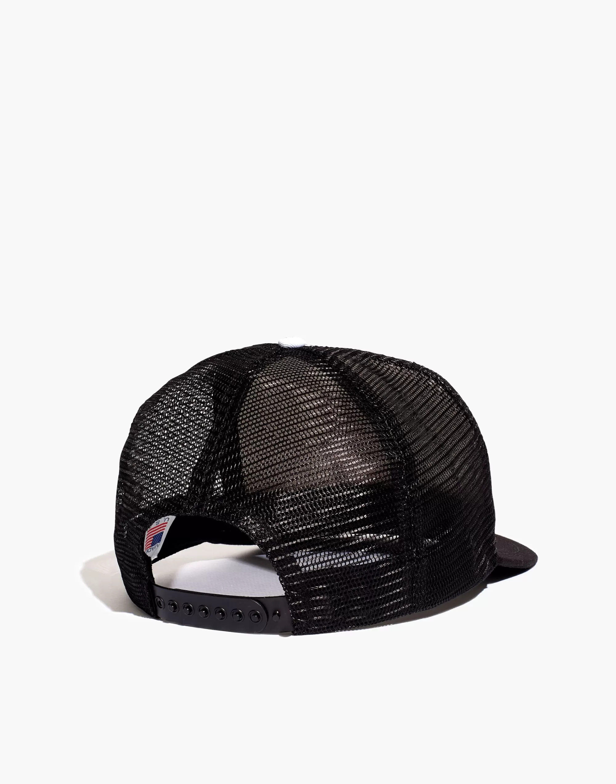 Madewell Hats> X Ace Rivington Trucker Hat Black/White