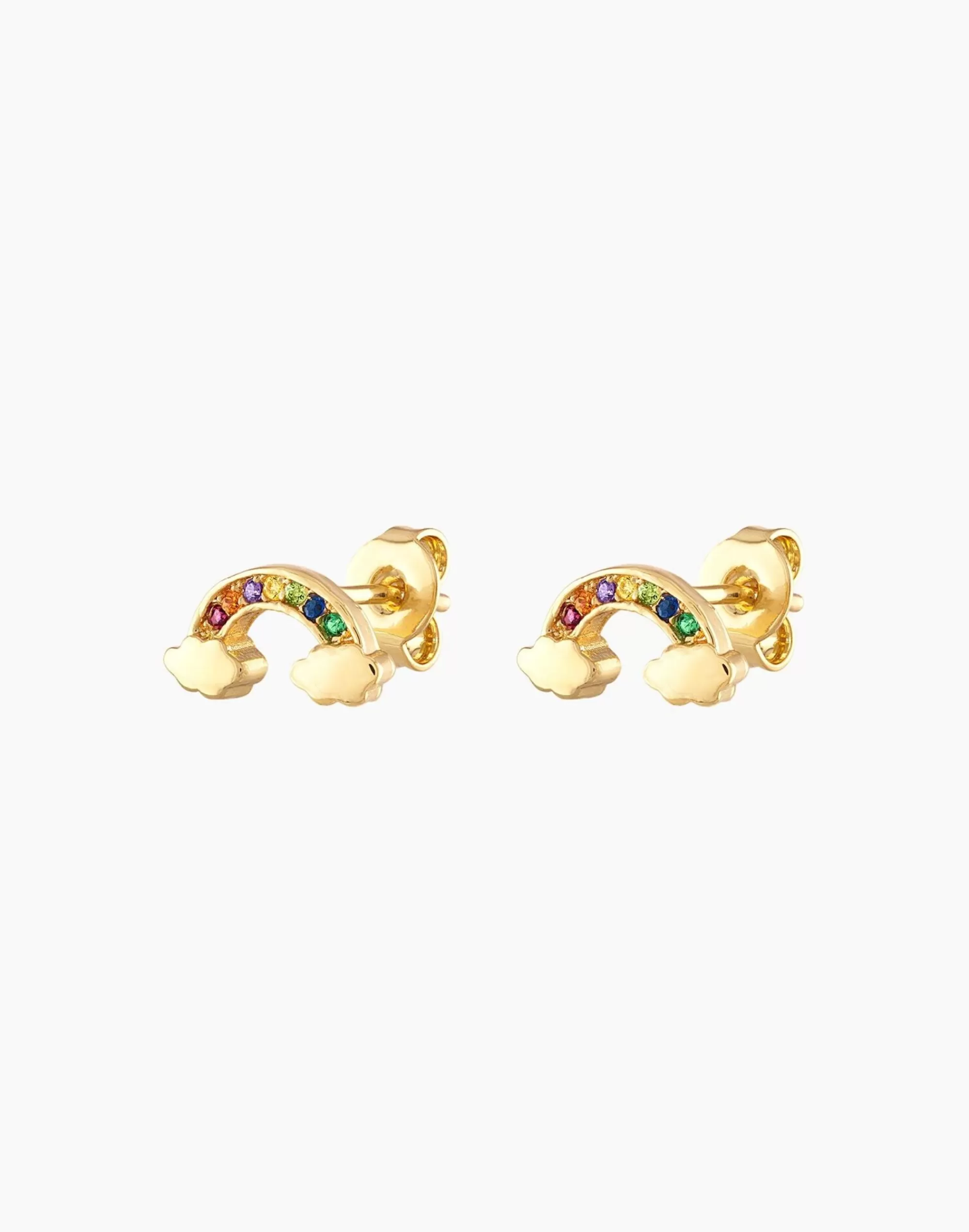 Madewell Earrings> X Alexa Leigh Rainbow Studs Gold