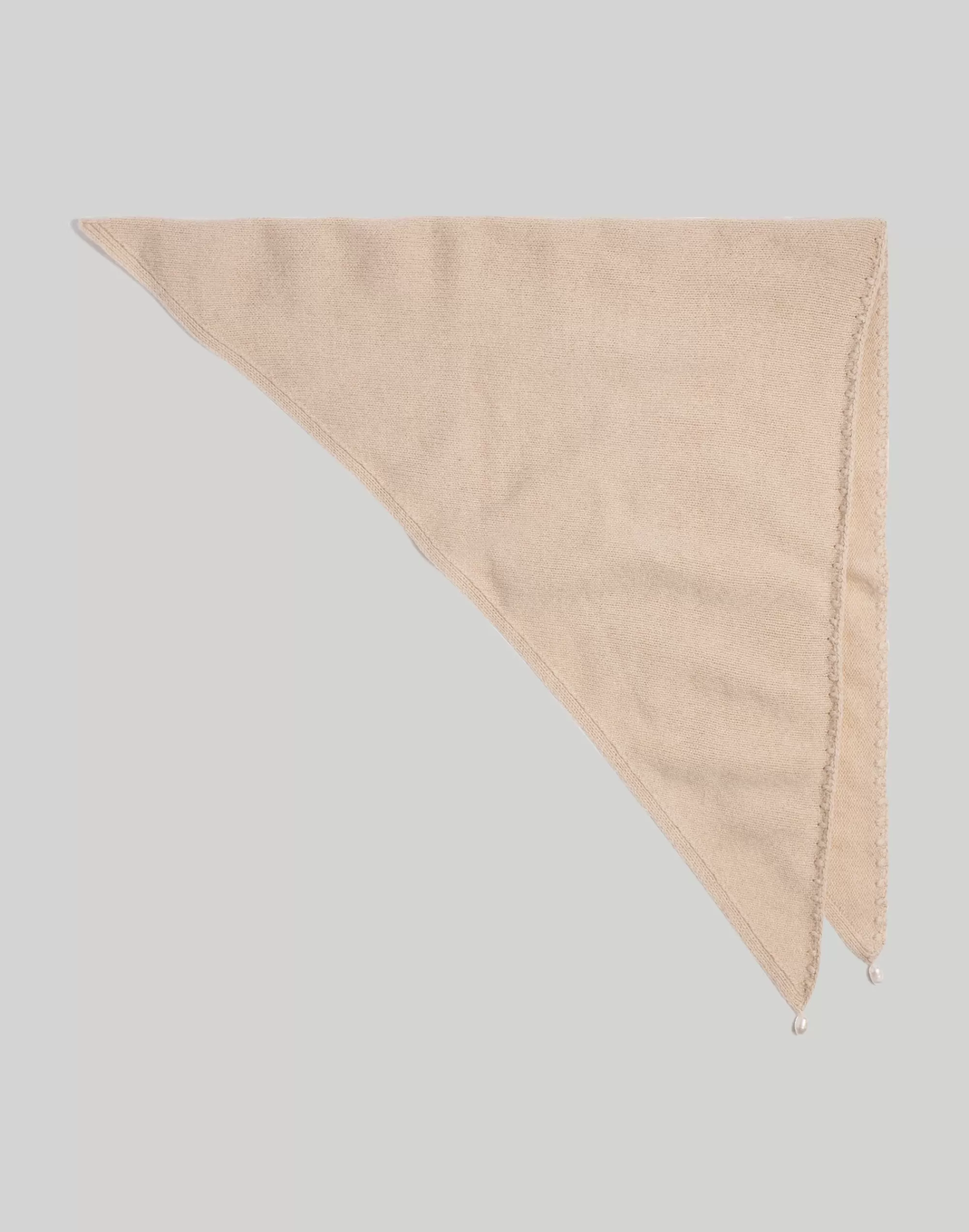 Madewell Bandanas> X Donni Pearl (Re)Sourced Cashmere-Merino Bandana Heather Beige