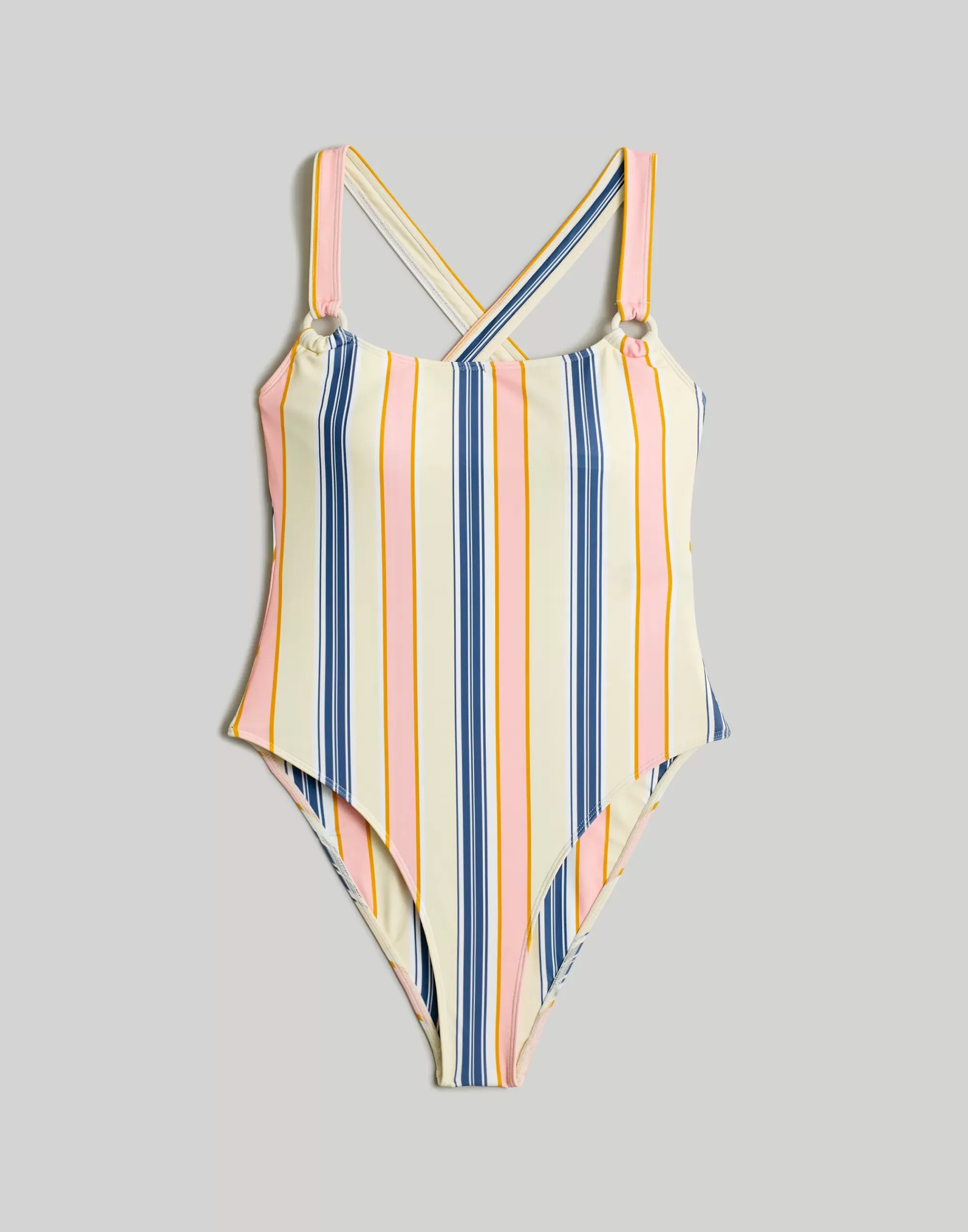 Madewell Swim> X Ookioh Costa One-Piece Swimsuit In Cabana Stripe