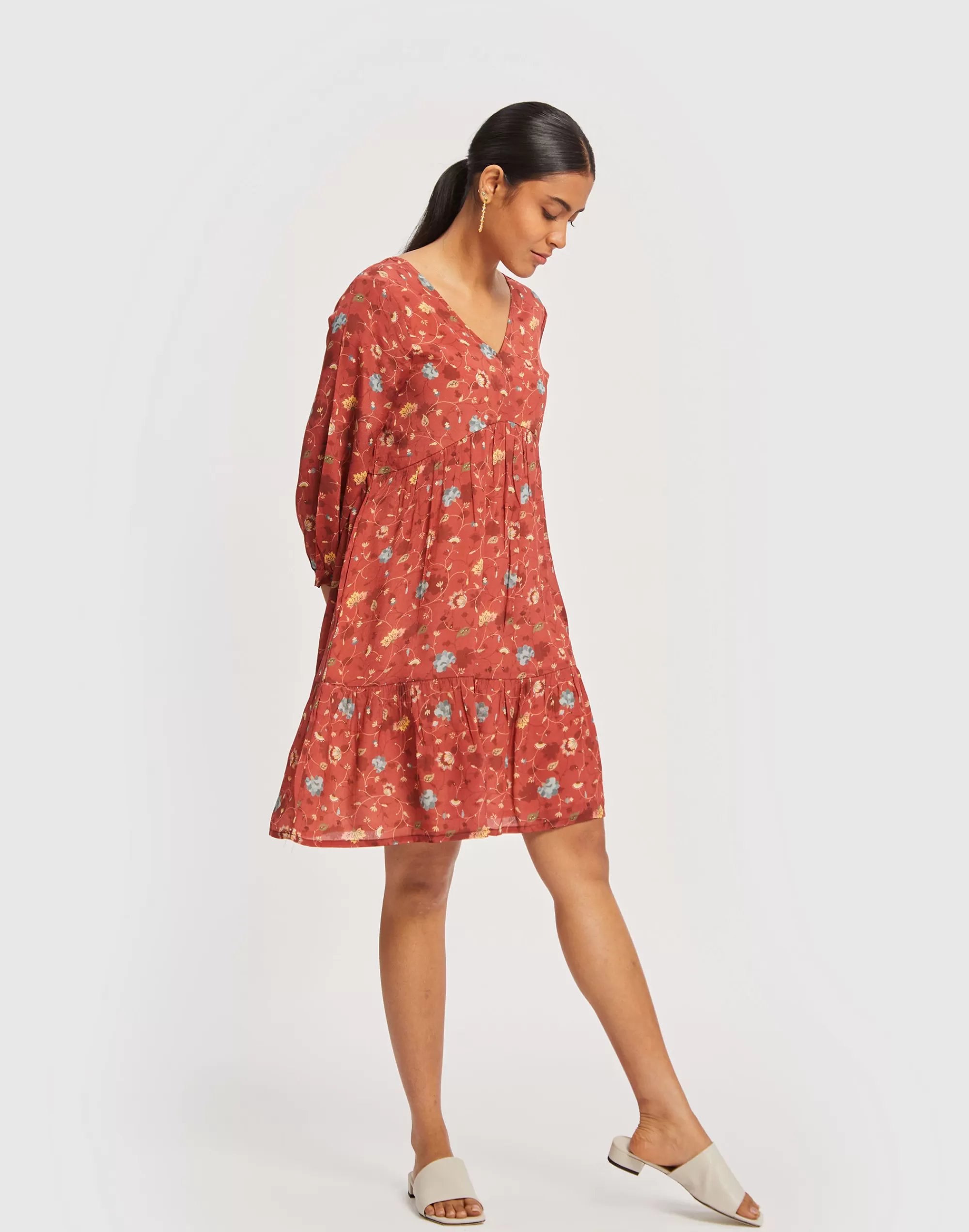 Madewell Dresses> X Reistor Deep V Short Dress Red