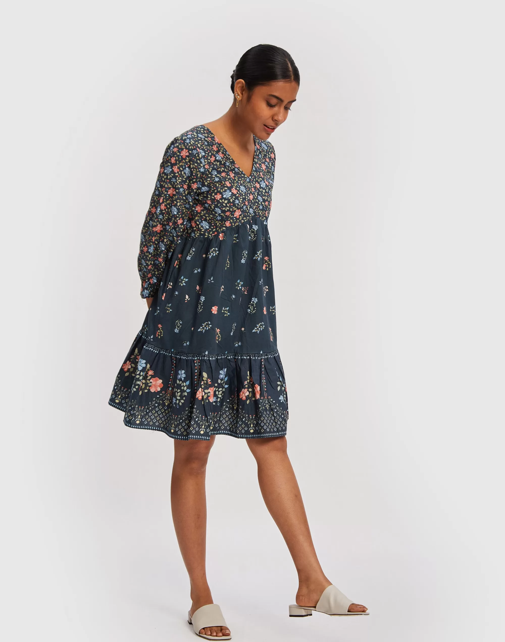 Madewell Dresses> X Reistor Deep V Short Dress Blue