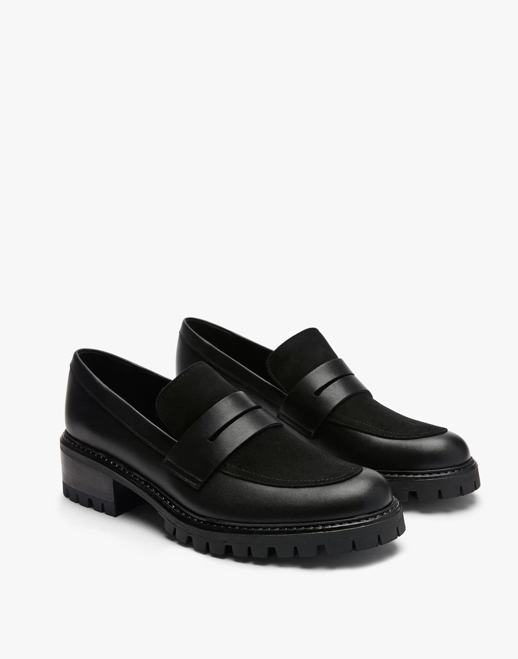 Madewell Flats>Maguire Leather Sintra Loafers Black