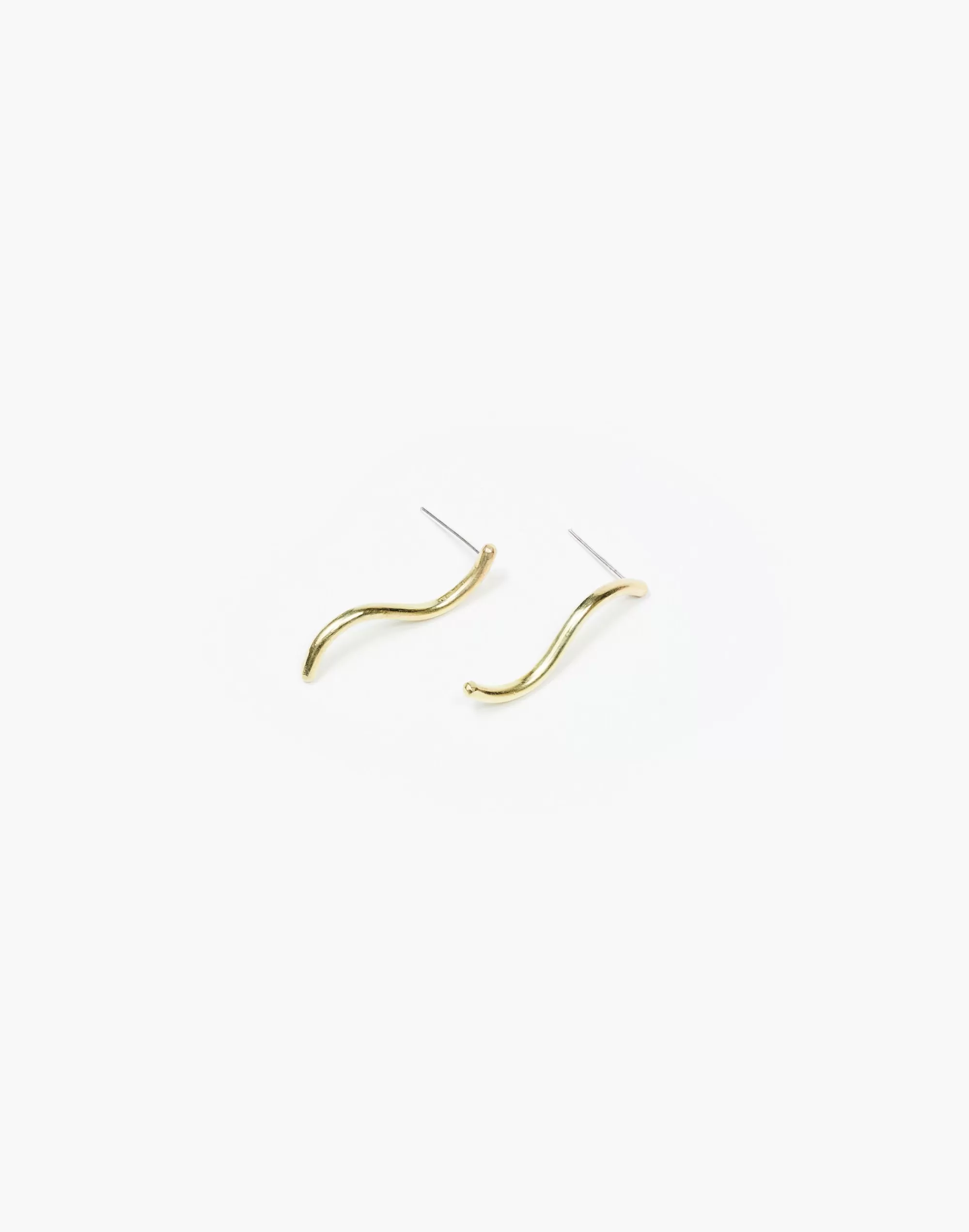 Madewell Earrings>Mahnal Ola Earrings Brass