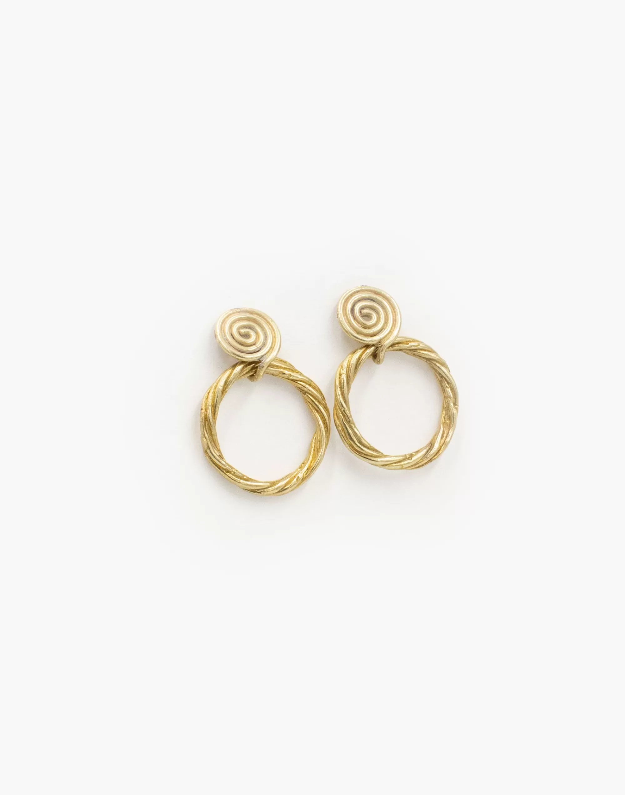 Madewell Earrings>Mahnal Vine Drop Earrings Brass