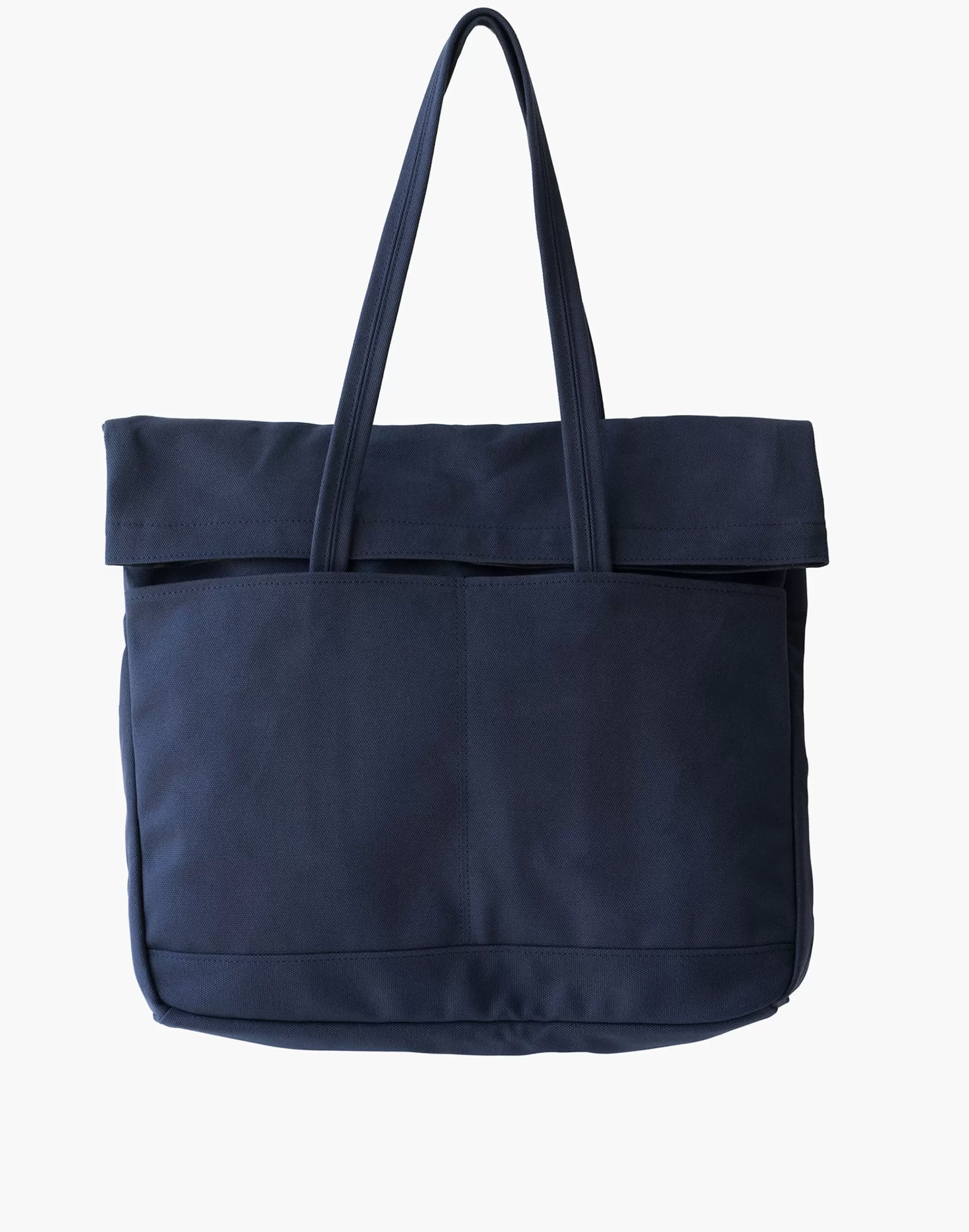 Madewell Luggage & Travel>Makr Canvas And Leather Fold Weekender Bag Navy