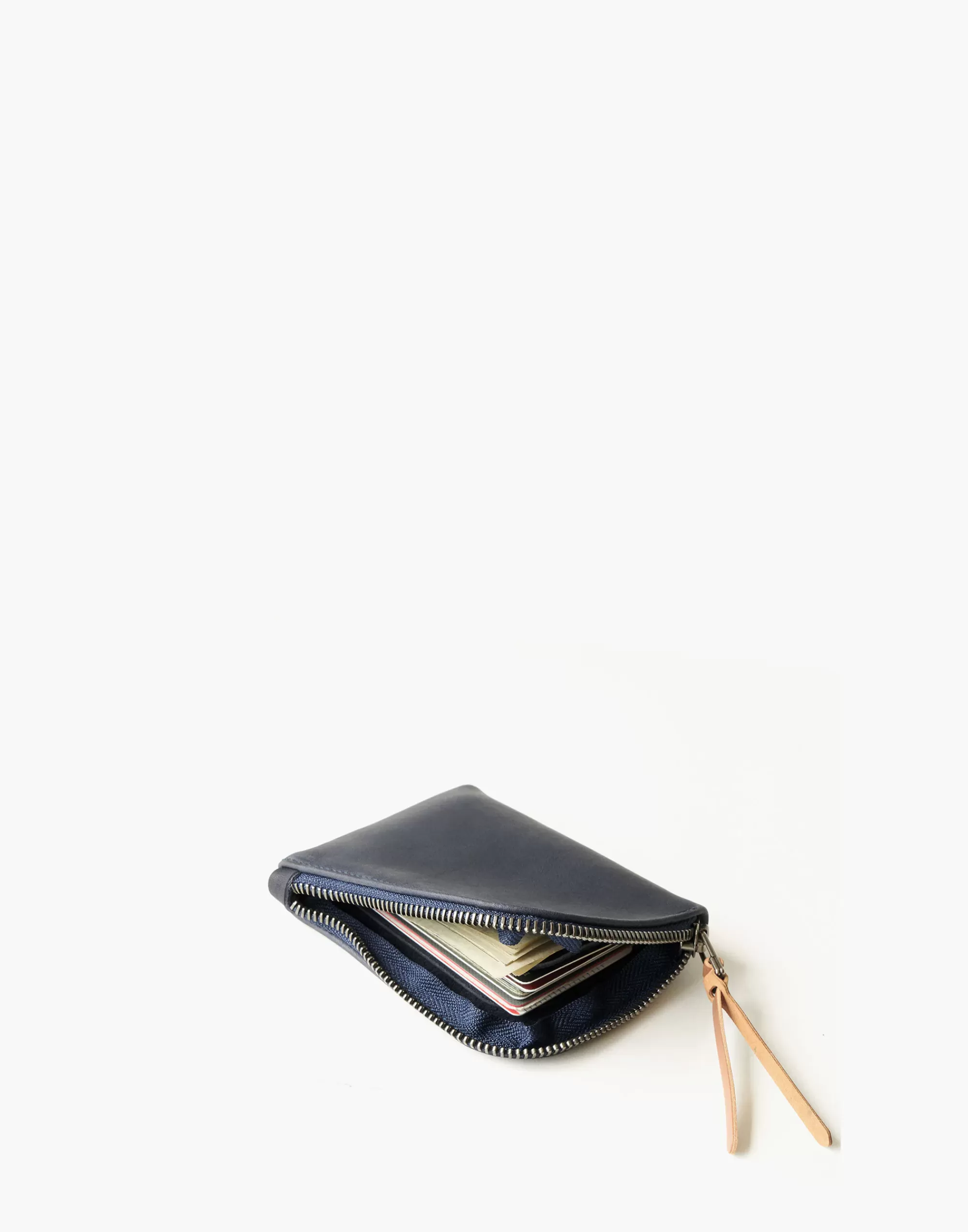 Madewell Wallets & Accessories>Makr Leather Zip Luxe Wallet Navy