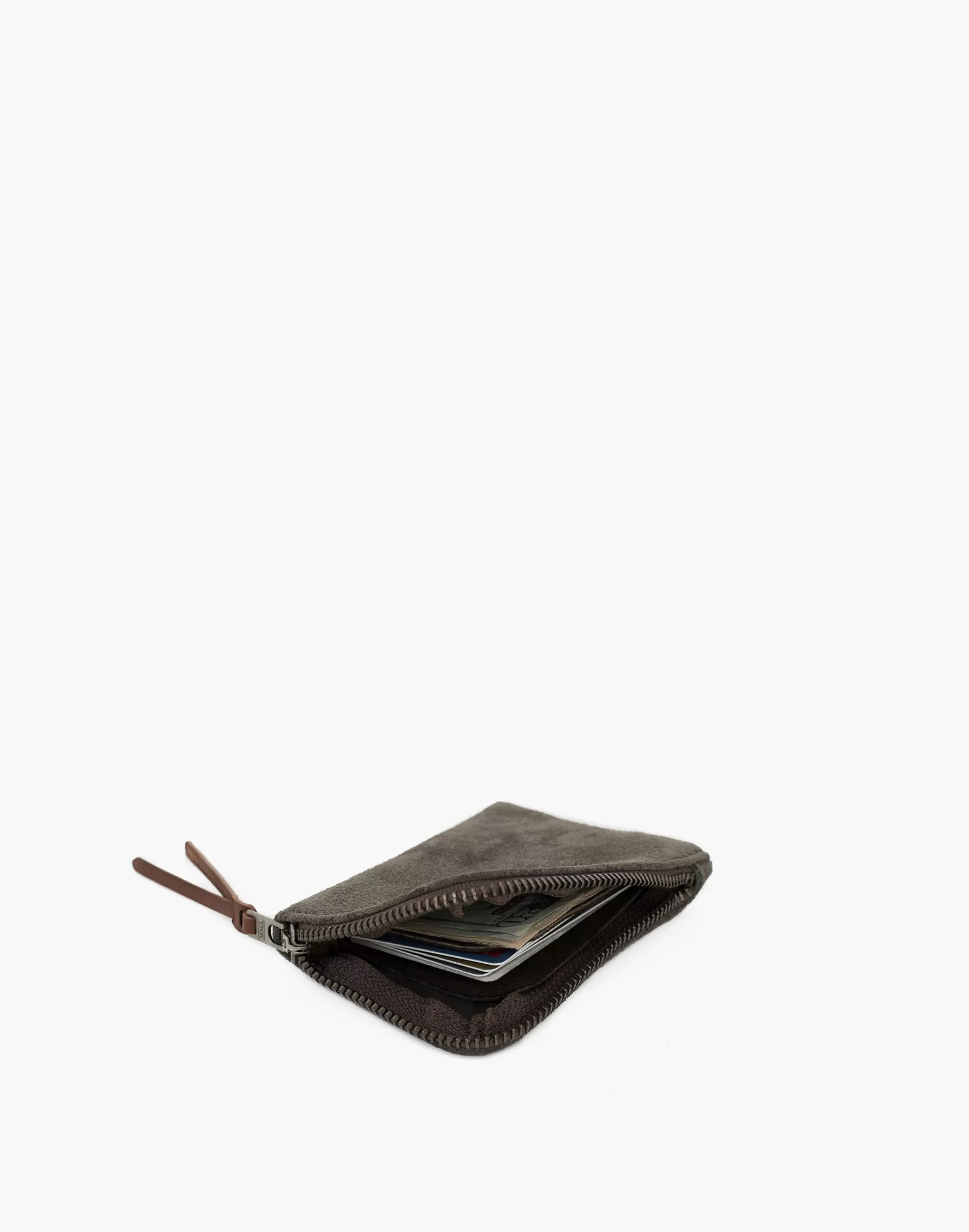 Madewell Wallets & Accessories>Makr Suede Zip Slim Wallet Green