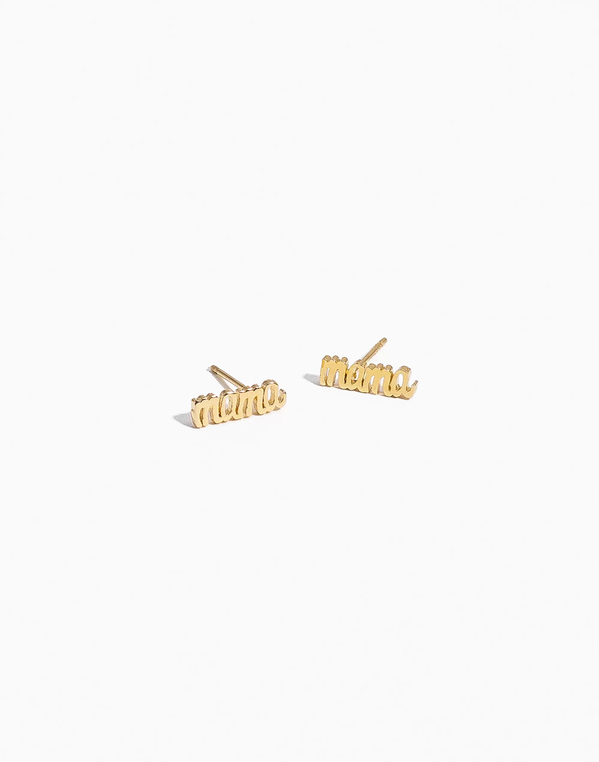 Madewell Earrings>Mama Studs Gold