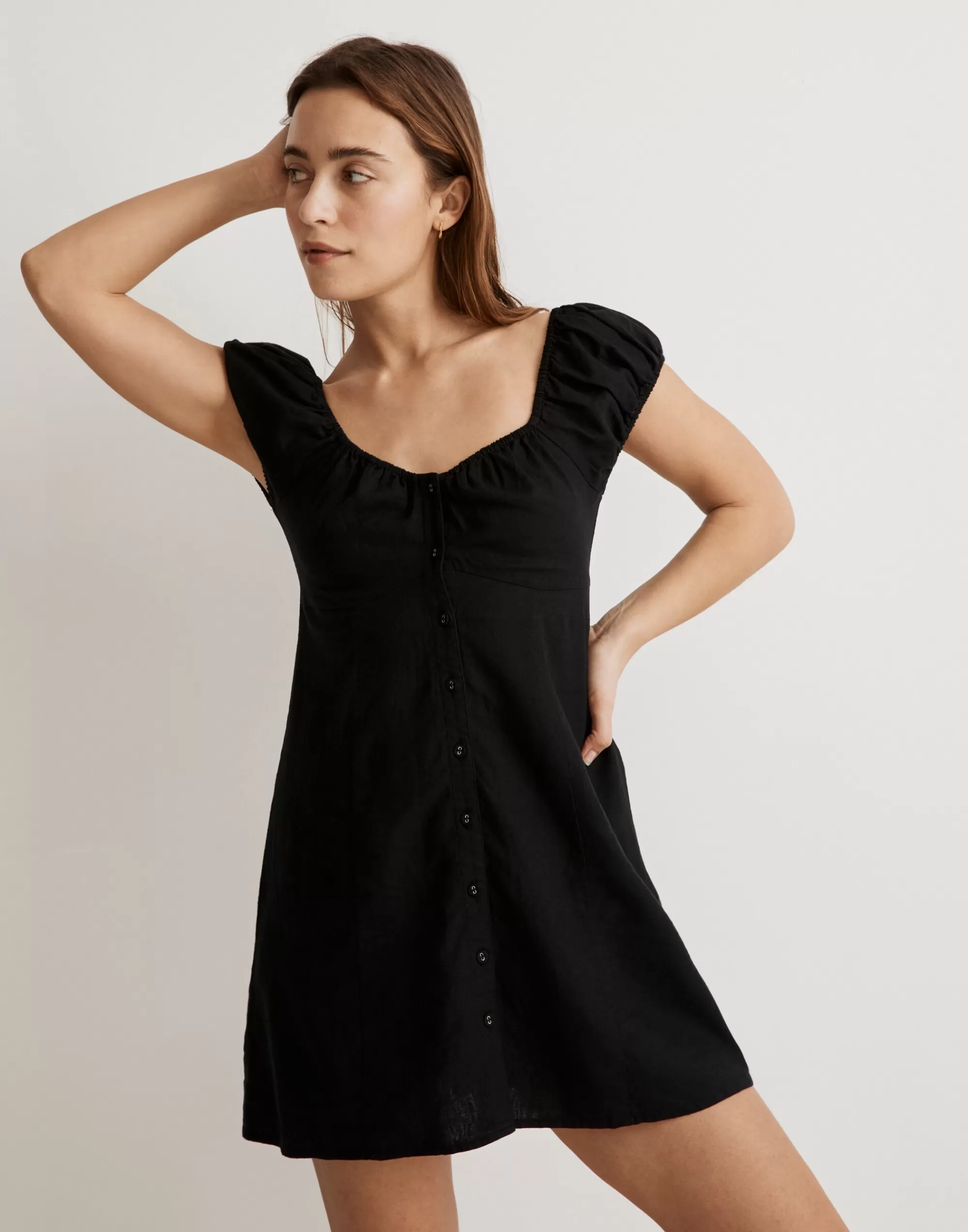 Madewell Dresses>Margie Mini Dress True Black