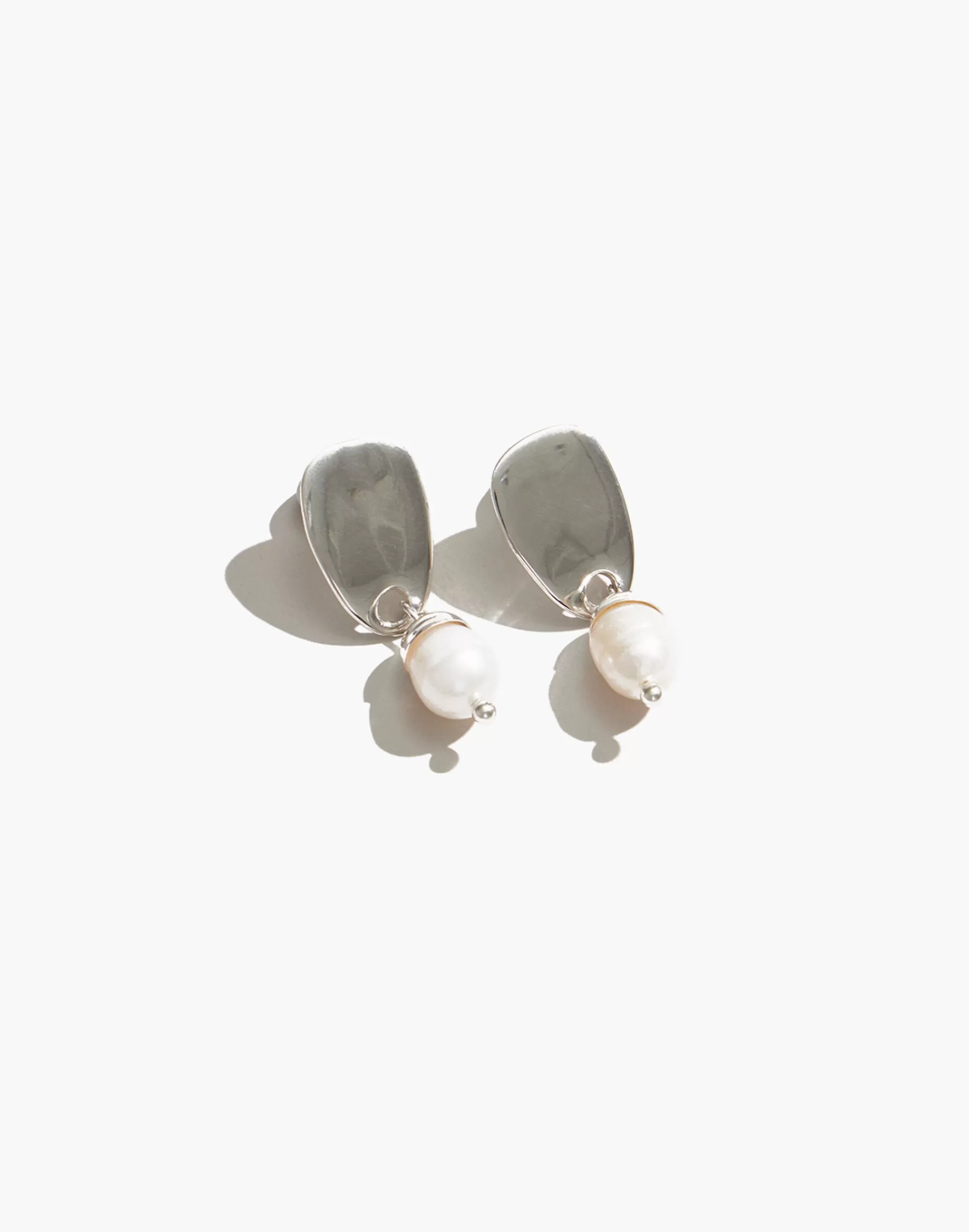 Madewell Earrings>Maslo Jewelry Cecilia Pearl Earrings Sterling Silver