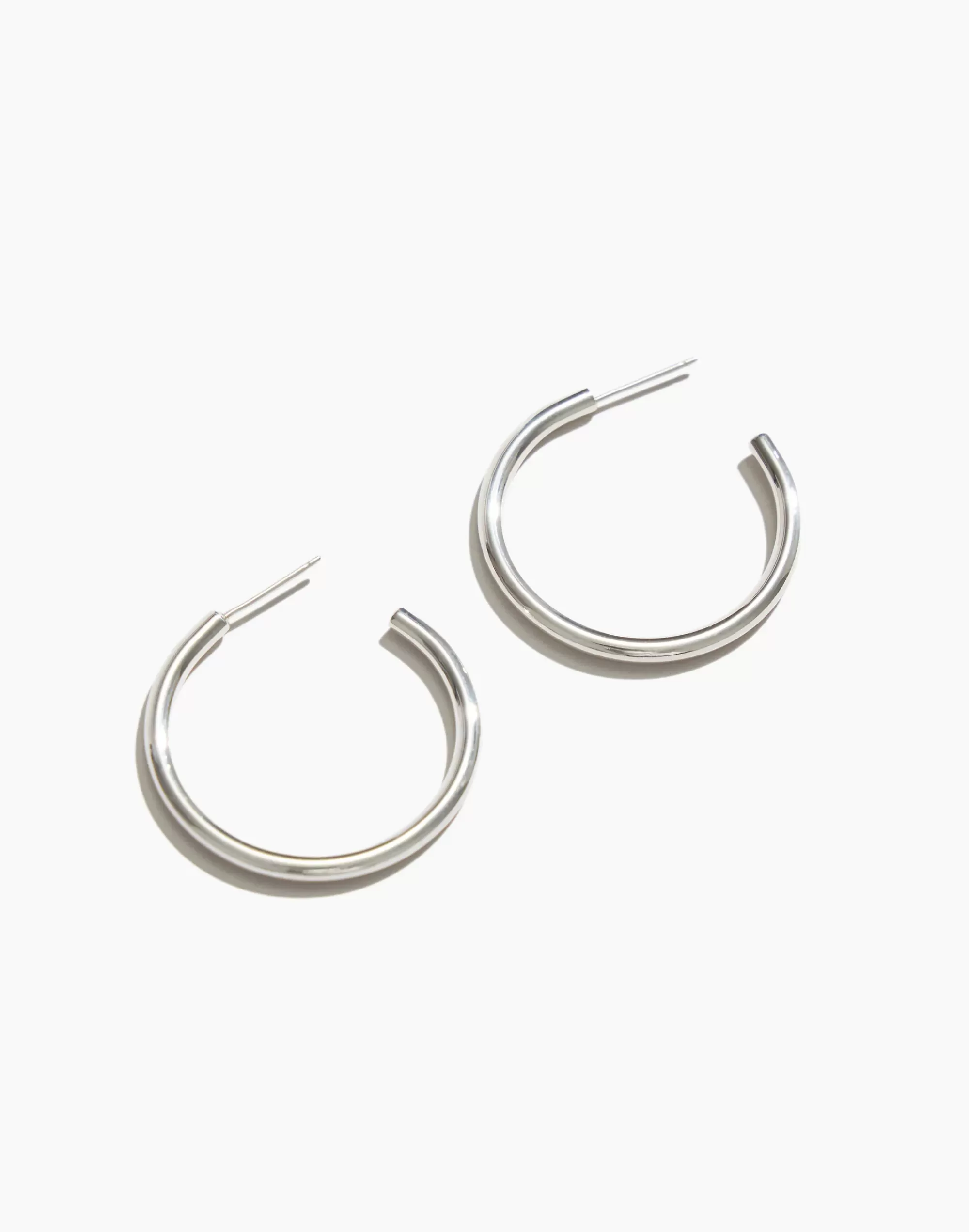 Madewell Earrings>Maslo Jewelry Small Hoop Earrings Silver