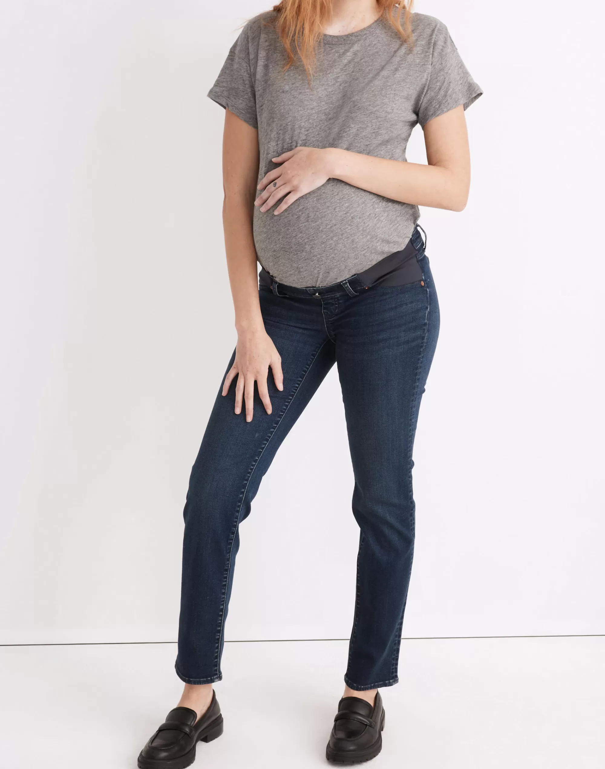 Madewell Maternity Jeans>Maternity Side-Panel Stovepipe Jeans In Dahill Wash