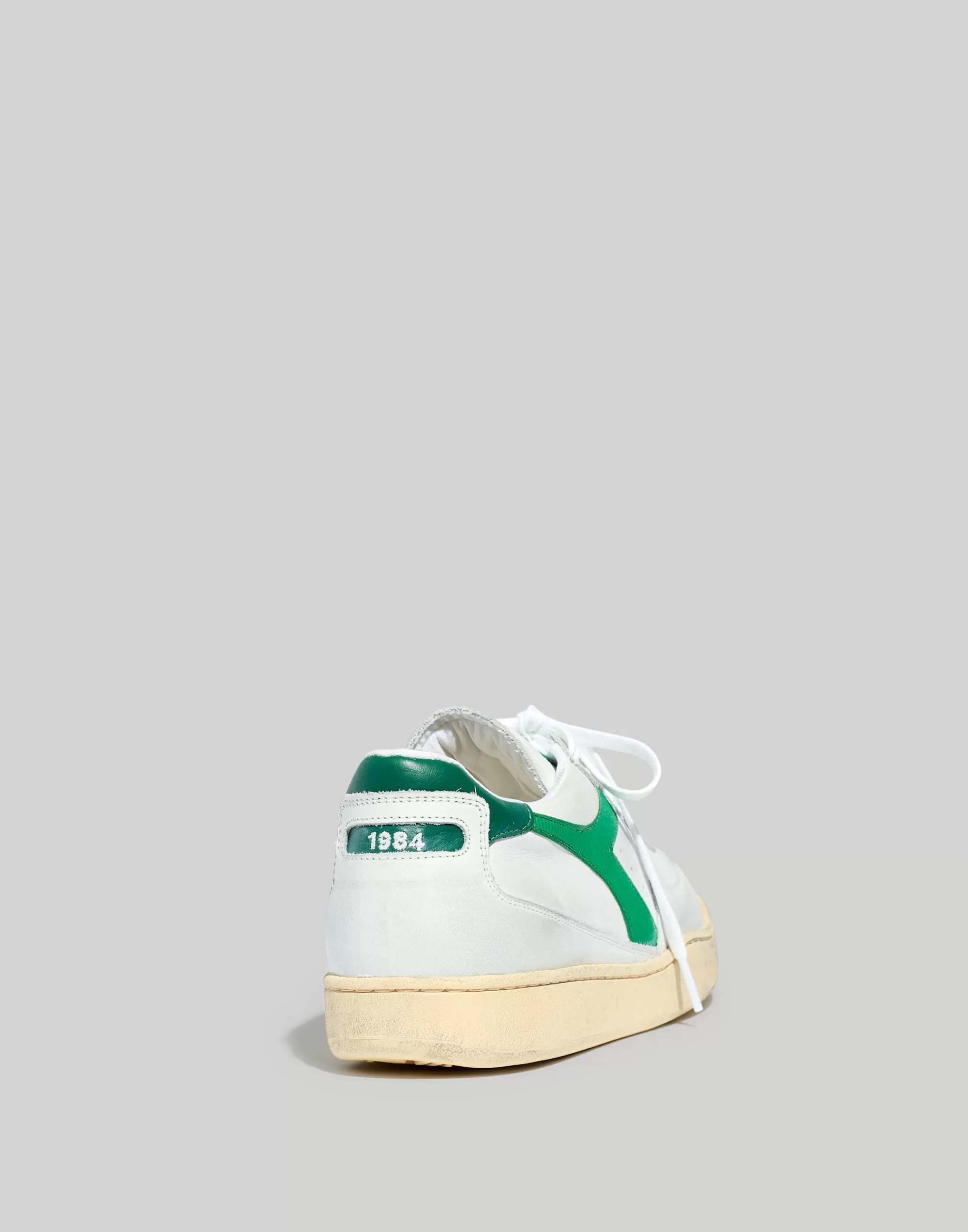 Madewell Sneakers>Mi Basket Lo Used Sneakers White/Verdant Green