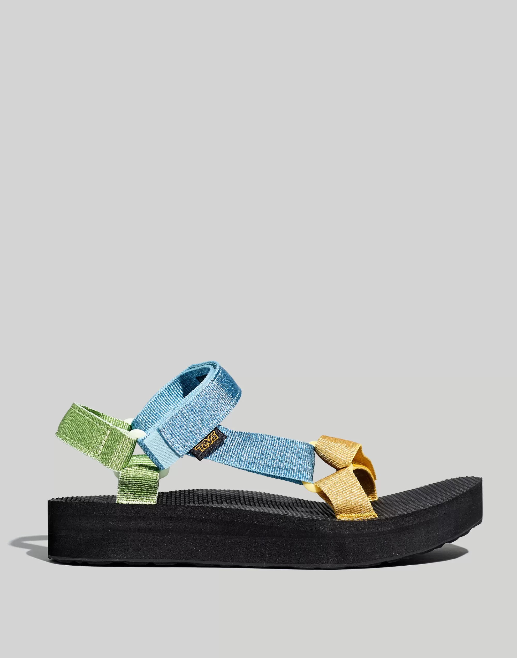 Madewell Sandals>Midform Universal Platform Sandals Metallic Blue Multi