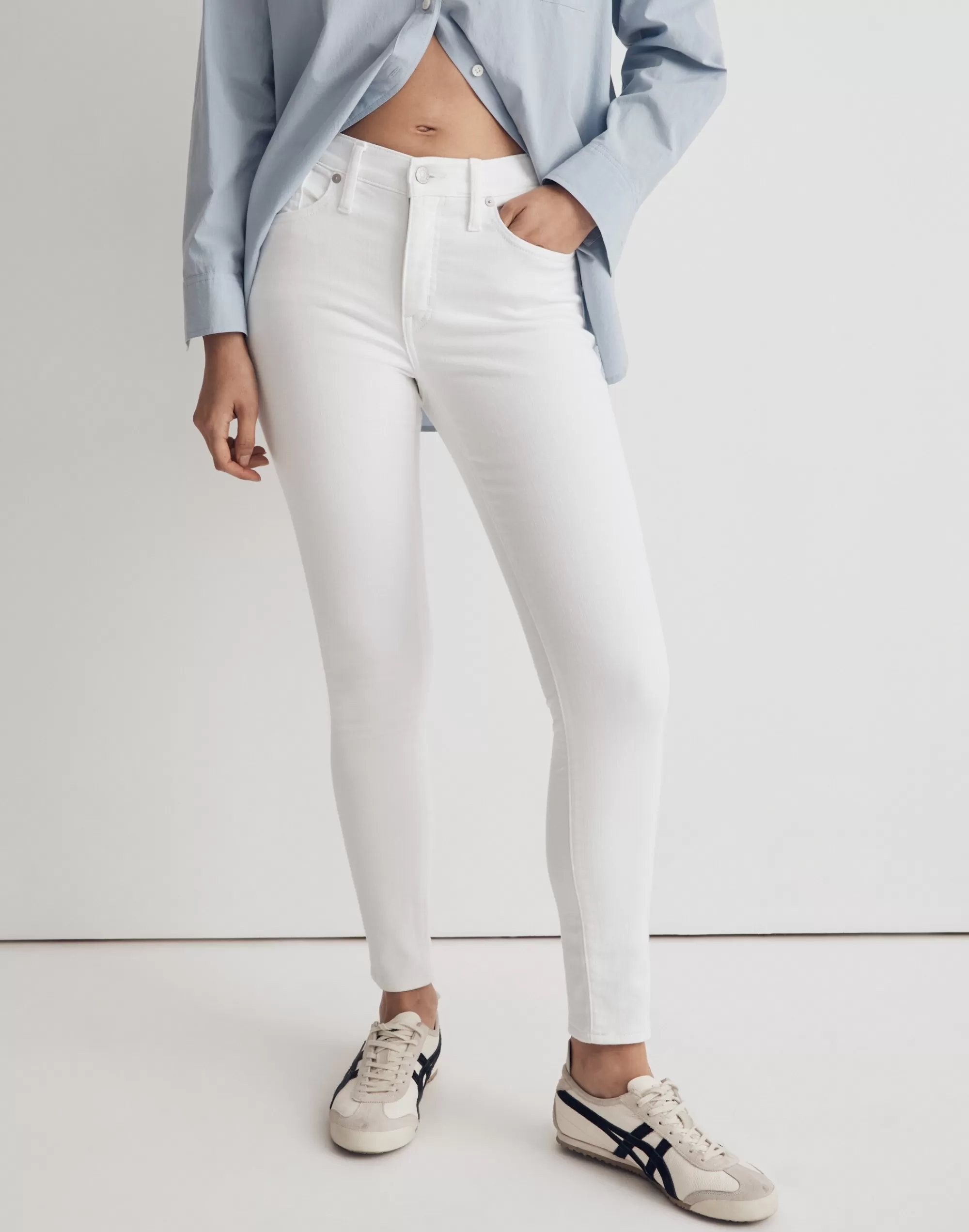 Madewell Jeans>Mid-Rise Skinny Crop Jeans In Pure White