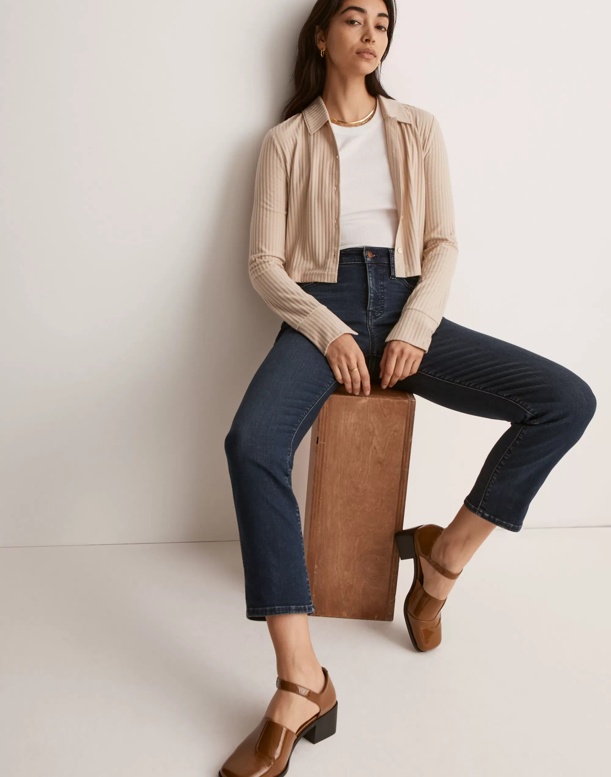 Madewell Straight-Leg Jeans>Mid-Rise Stovepipe Jeans In Dahill Wash