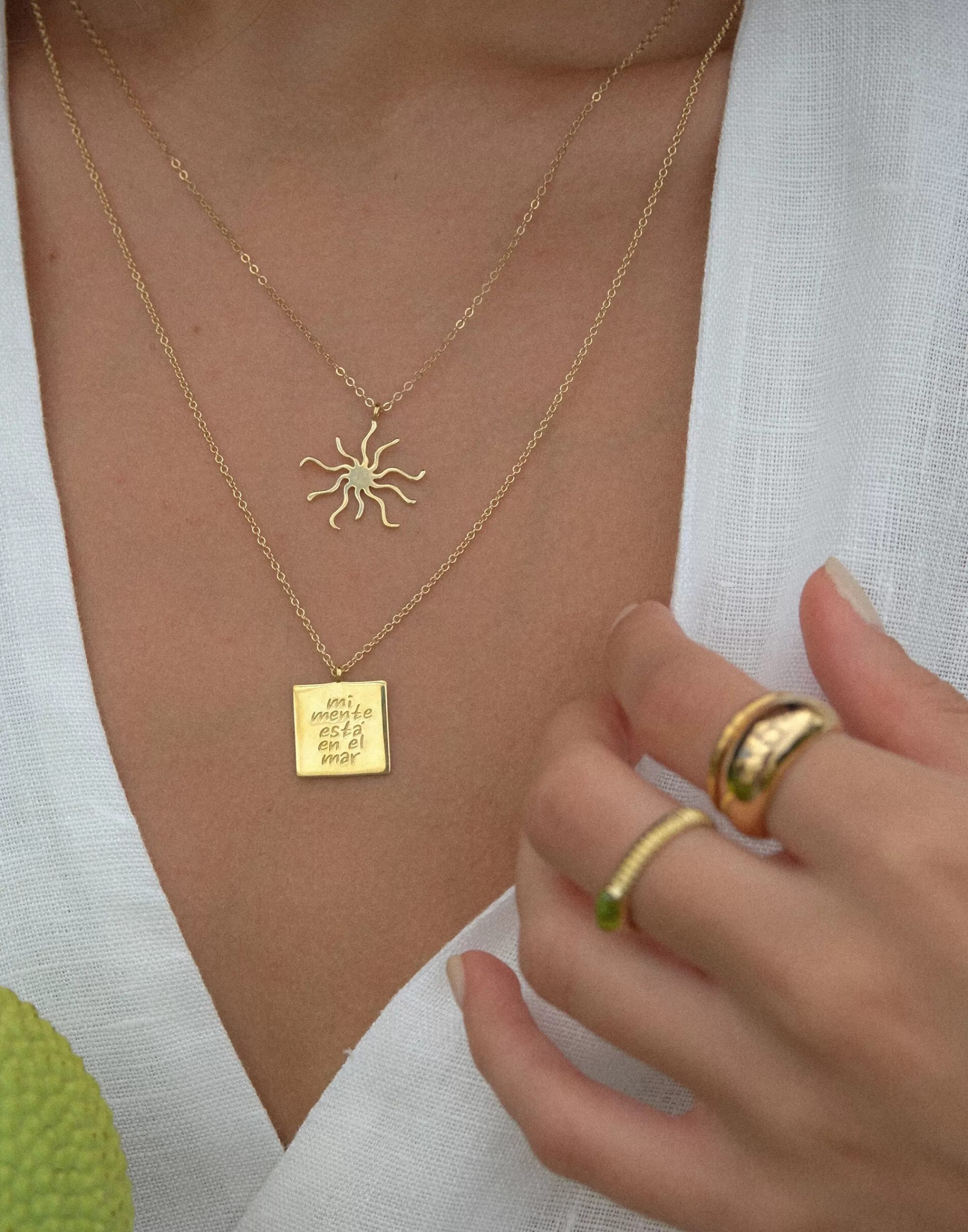 Madewell Necklaces>Muns En El Mar Necklace Gold