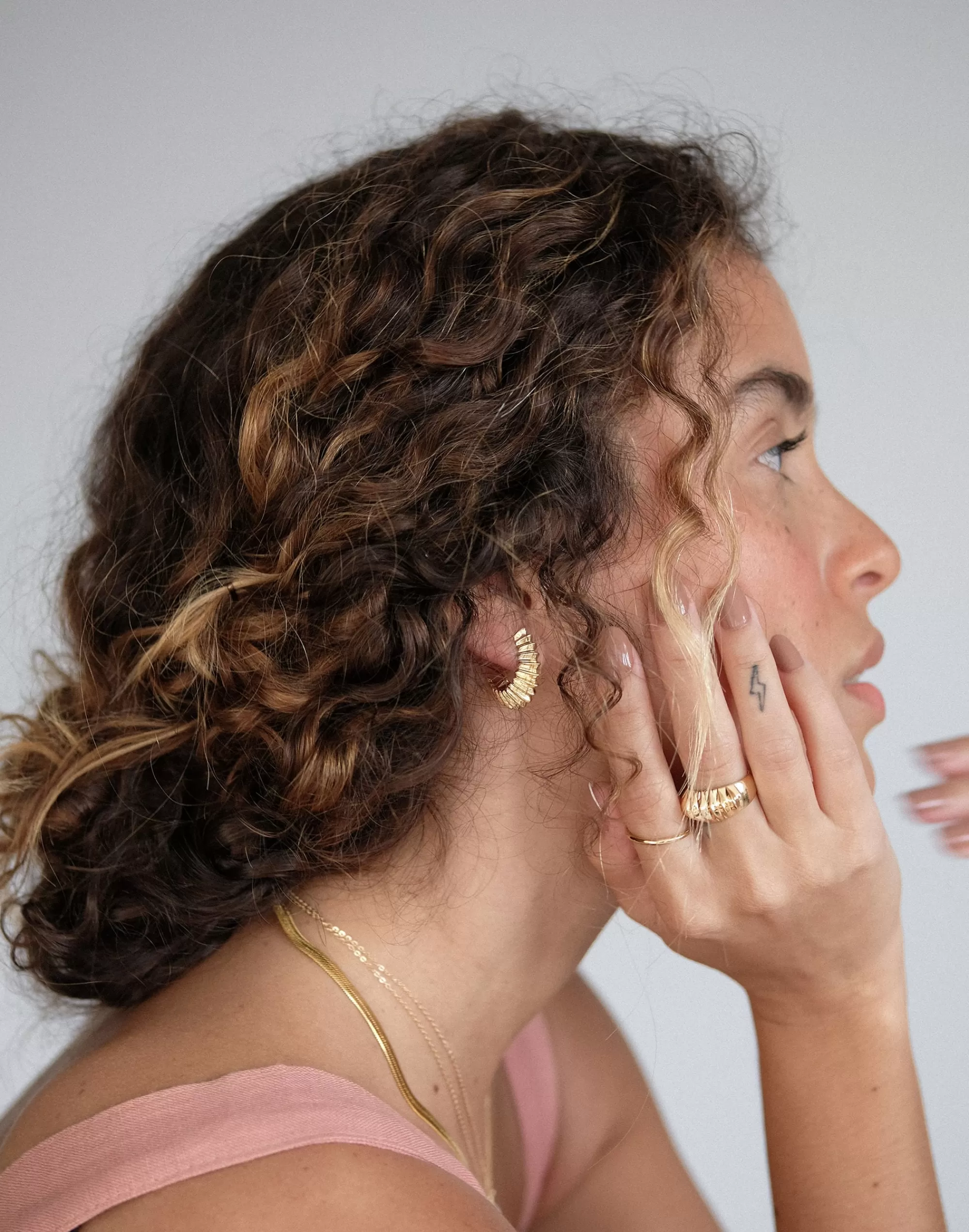 Madewell Earrings>Muns Palma Hoops Gold