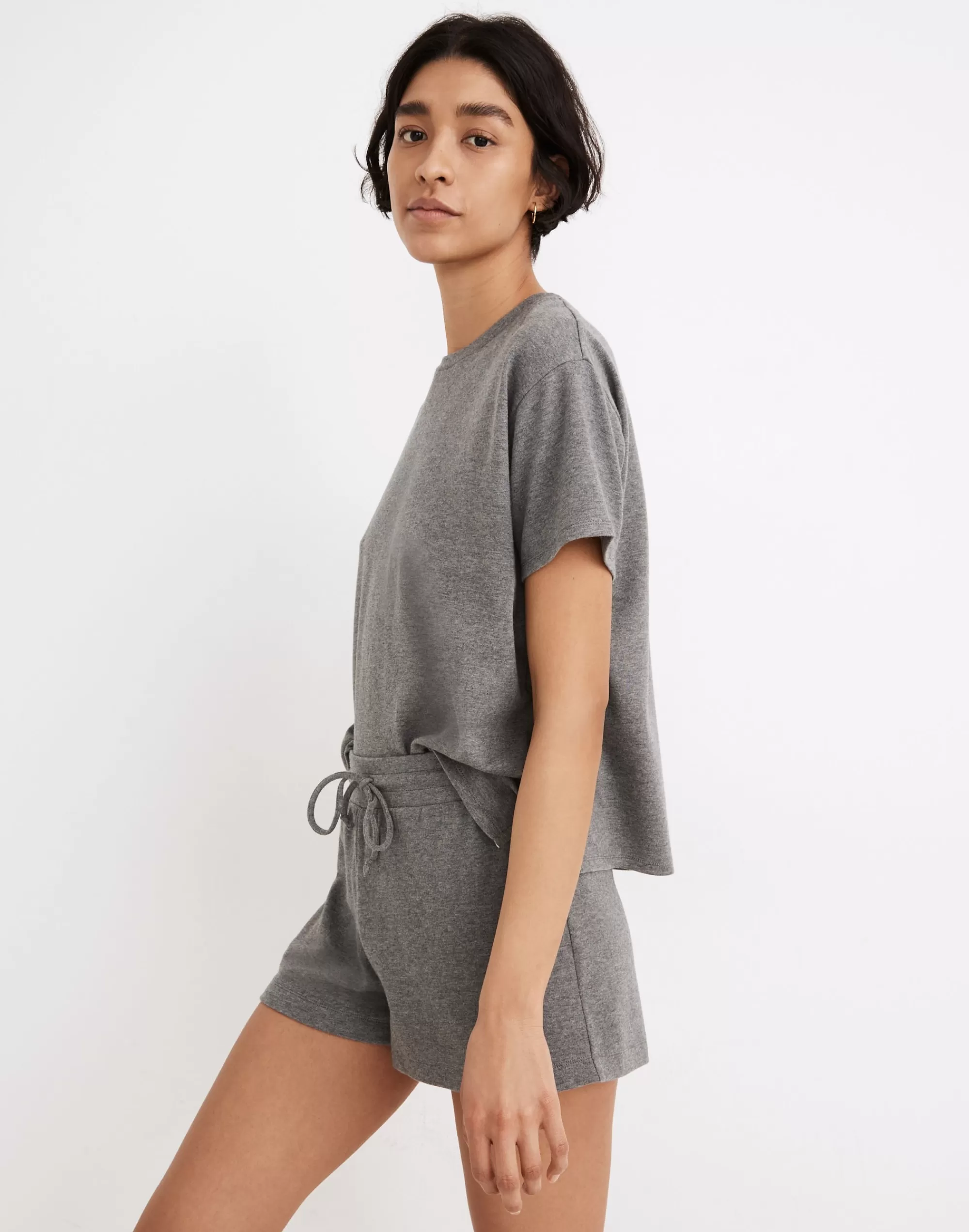 Madewell Sweatshirts & Sweatpants>Mwl Breeze Drawstring Shorts Heather Zinc