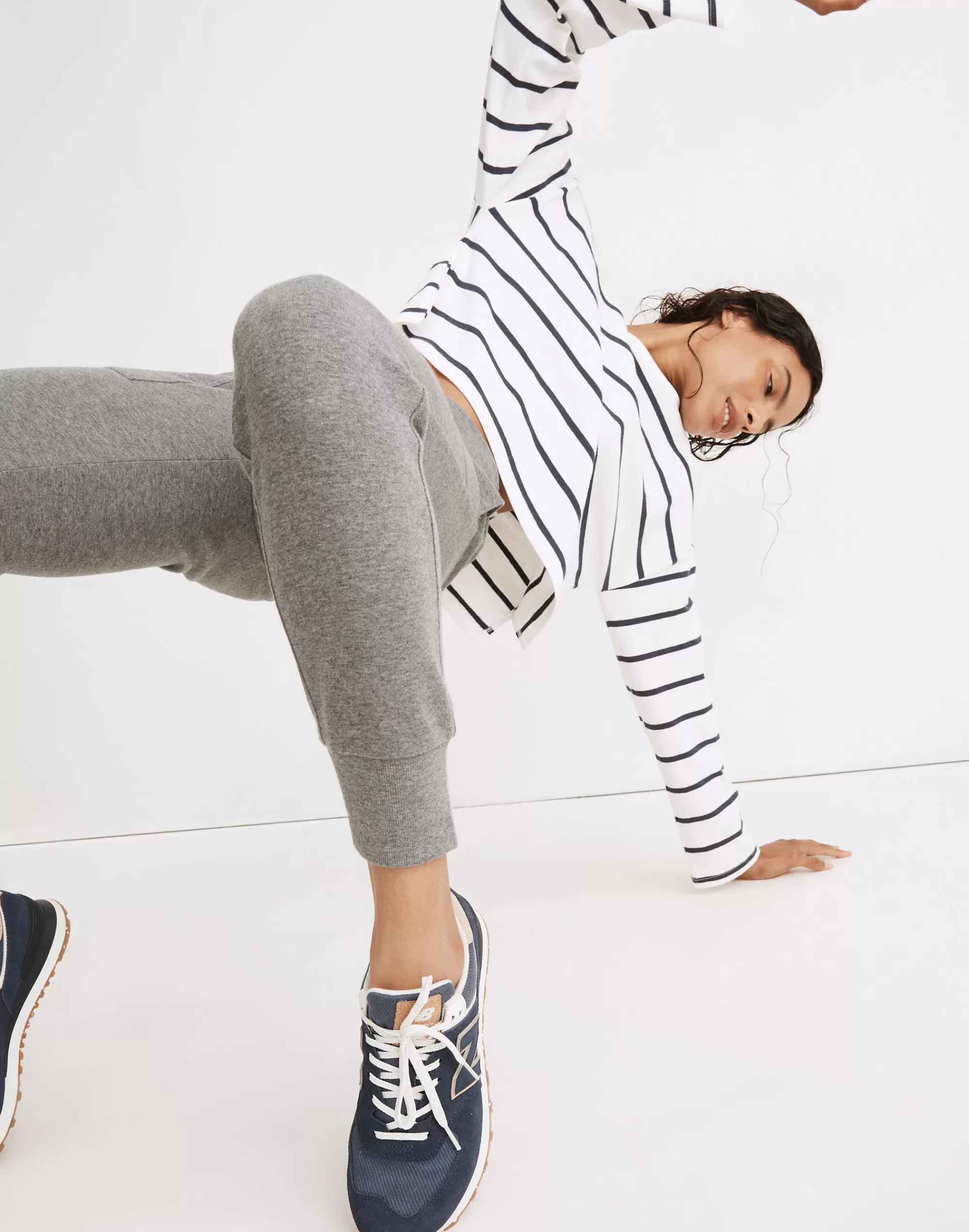 Madewell Sweatshirts & Sweatpants>Mwl Breeze Skinny Joggers Heather Zinc