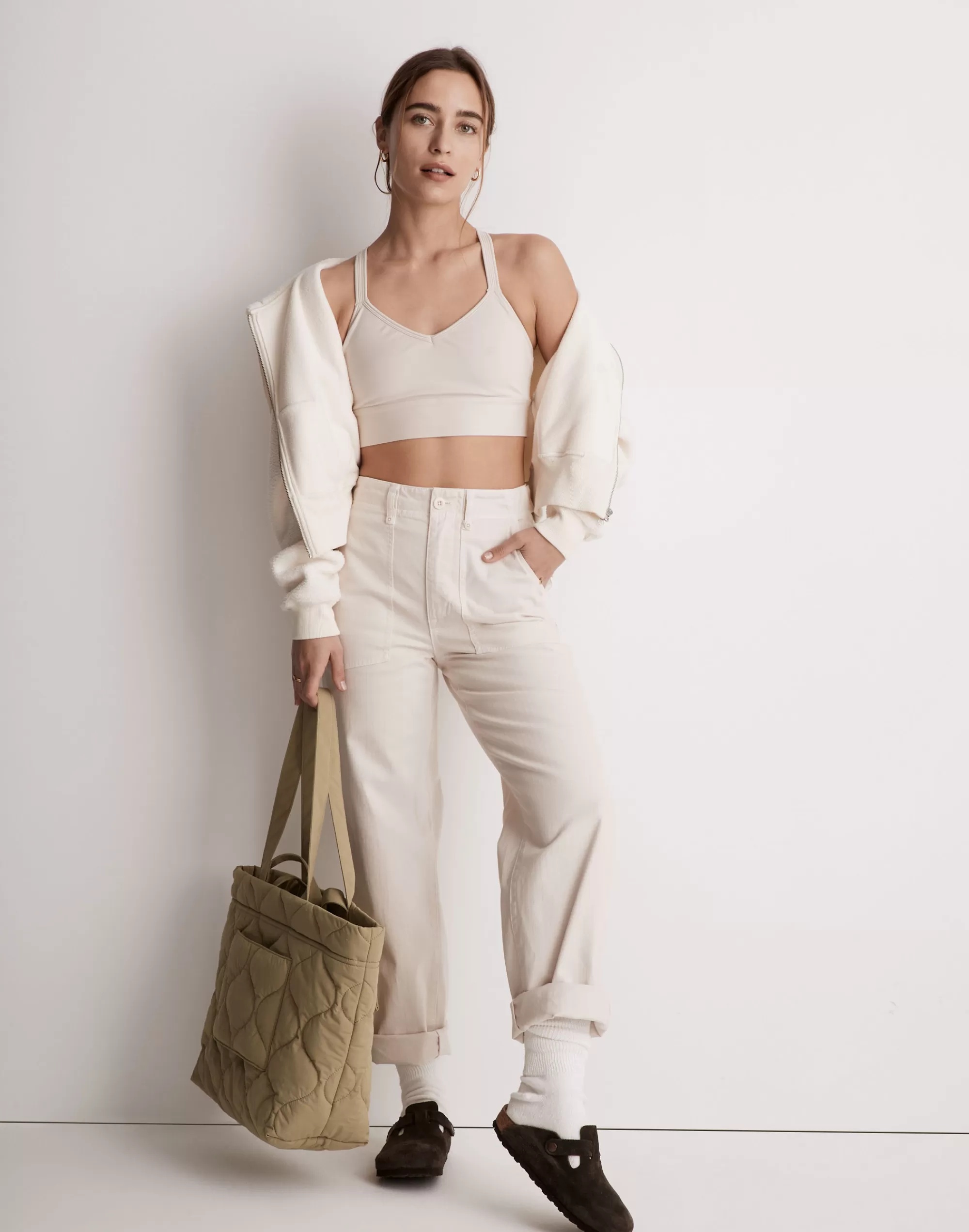 Madewell Activewear>Mwl Flex Strappy Sports Bra Harvest Moon