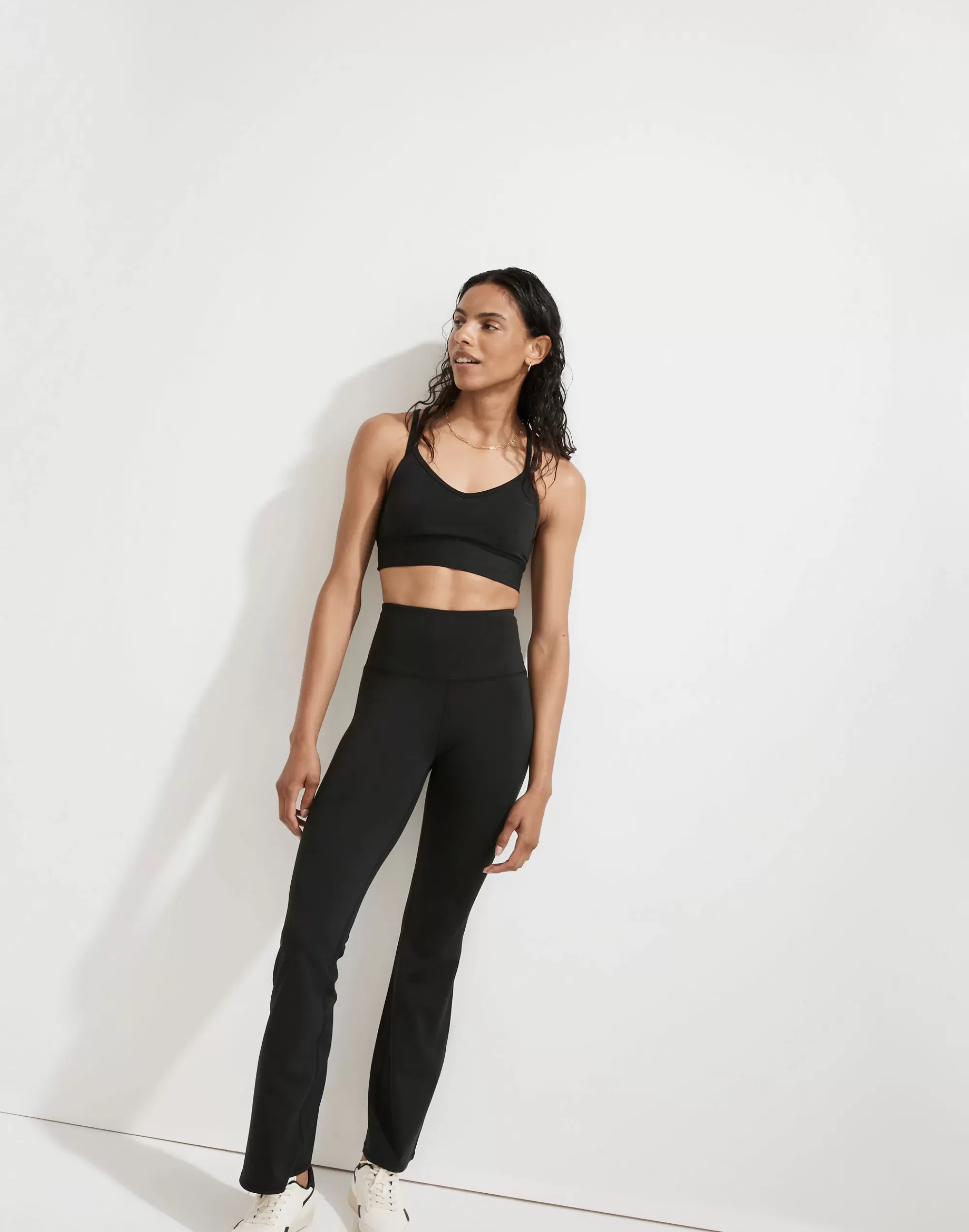 Madewell Tees>Mwl Flex Strappy Sports Bra True Black